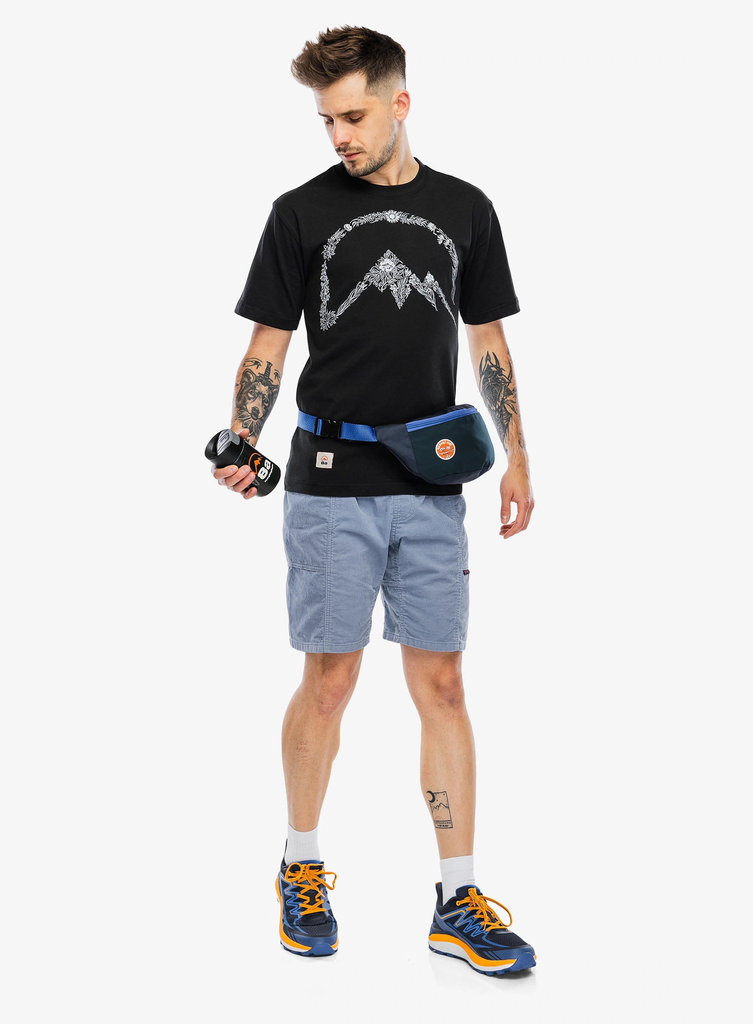 Tricou bumbac 8a Tatra Flora - black