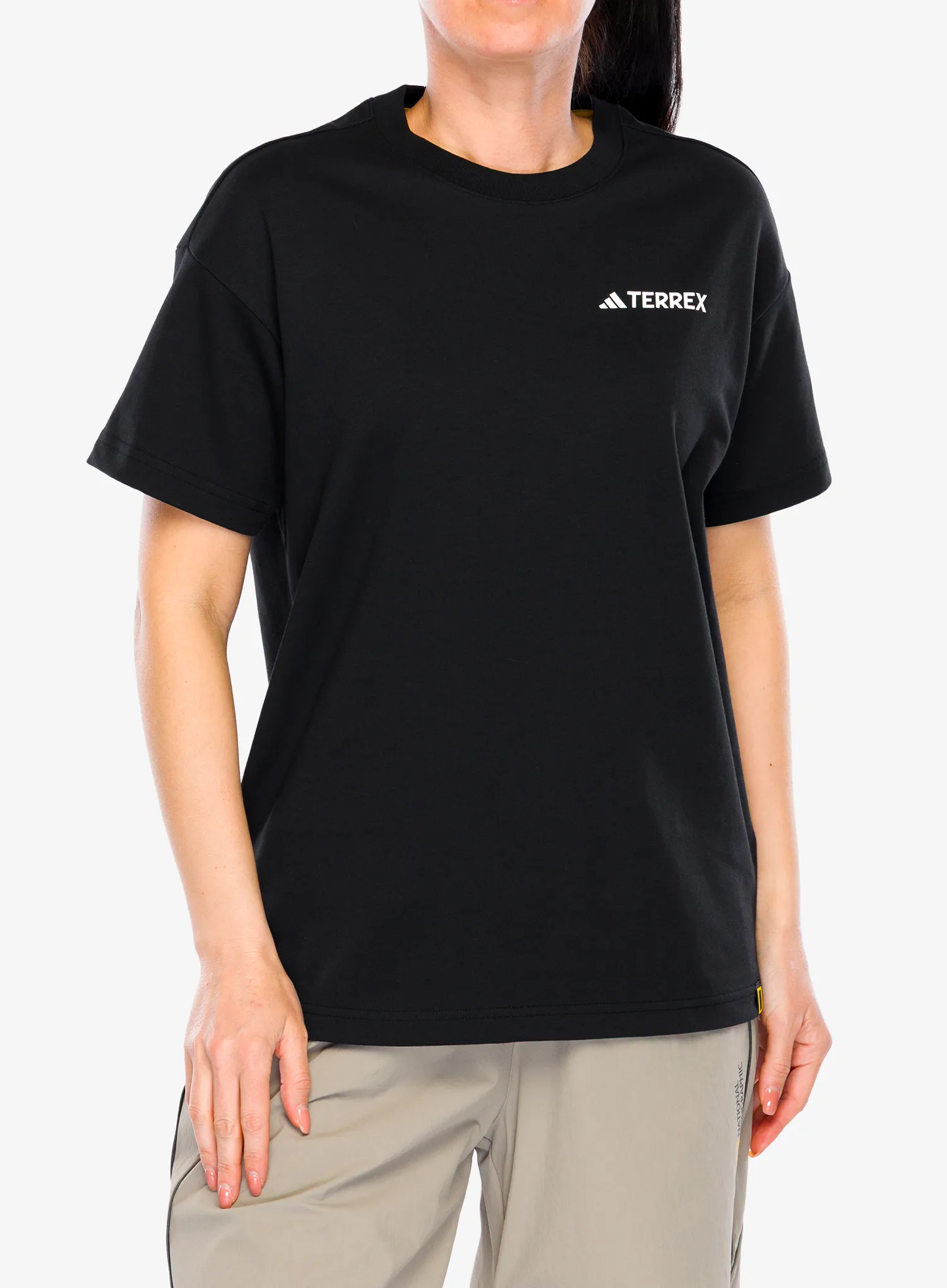 Tricou bumbac adidas TERREX Nat Geo UF AEROREADY Graphic T-Shirt - black