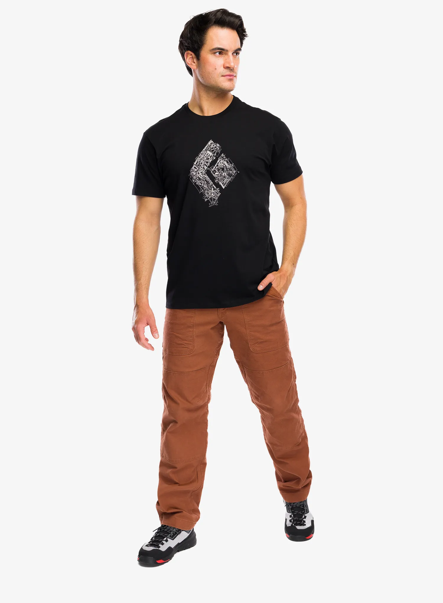 Tricou bumbac Black Diamond Engineered Diamond SS Tee - black