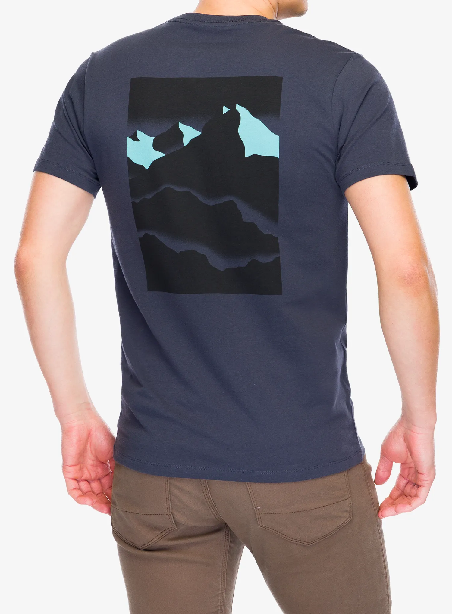 Tricou bumbac Black Diamond Mountainscape SS Tee - charcoal