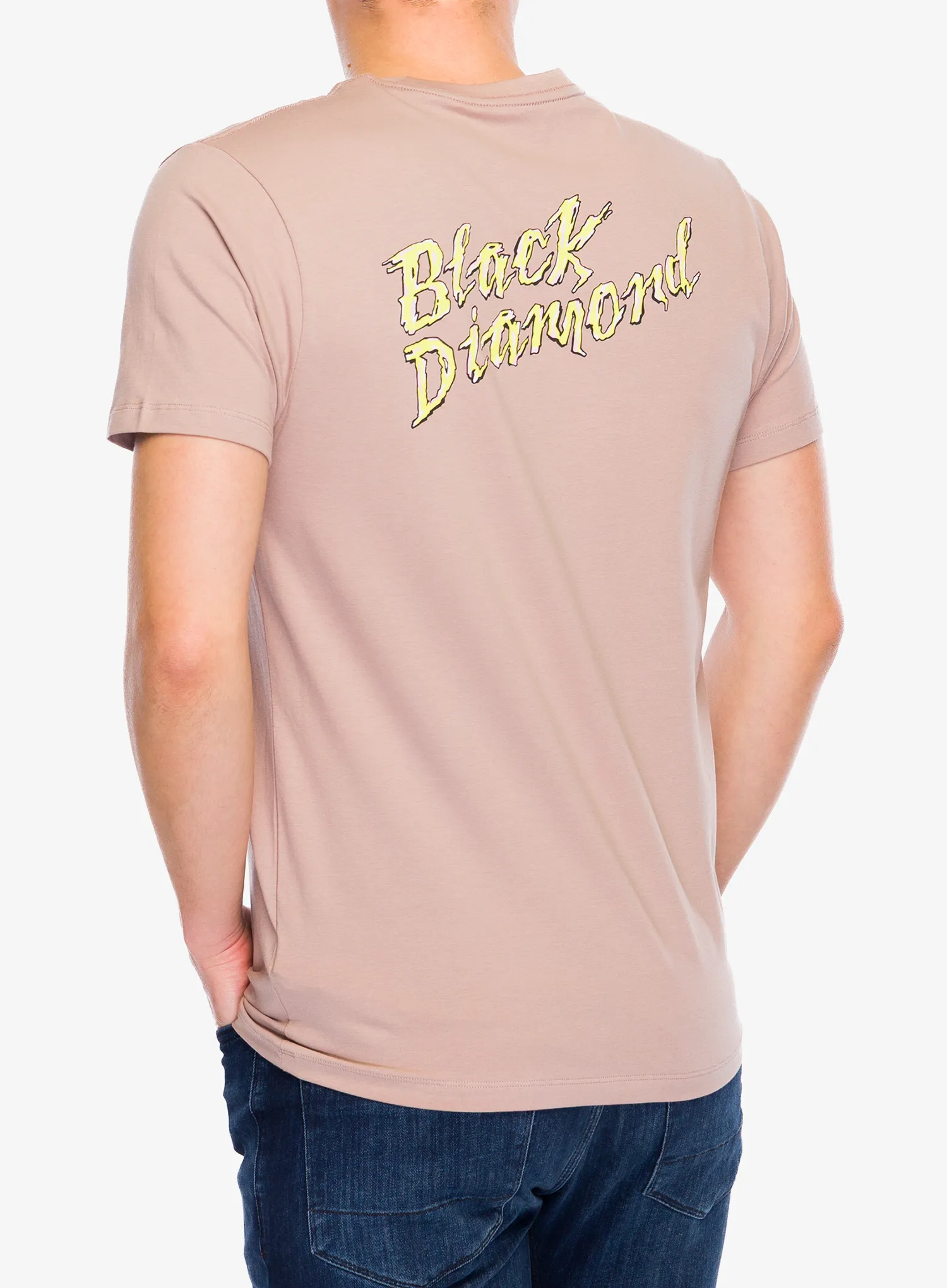 Tricou bumbac Black Diamond Shredded SS Tee - pale mauve