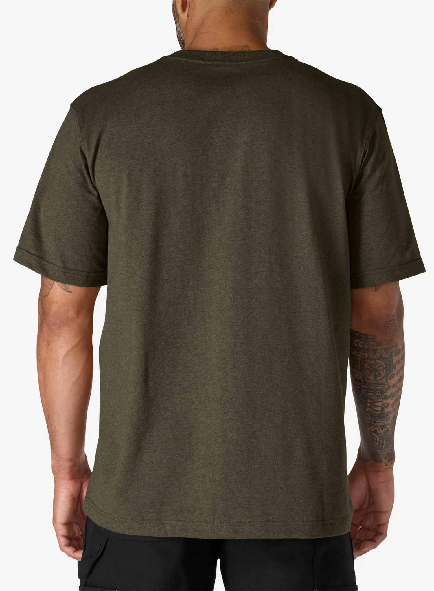 Tricou bumbac Carhartt Dearborn Relaxed Pocket T-Shirt - burnished logs heather