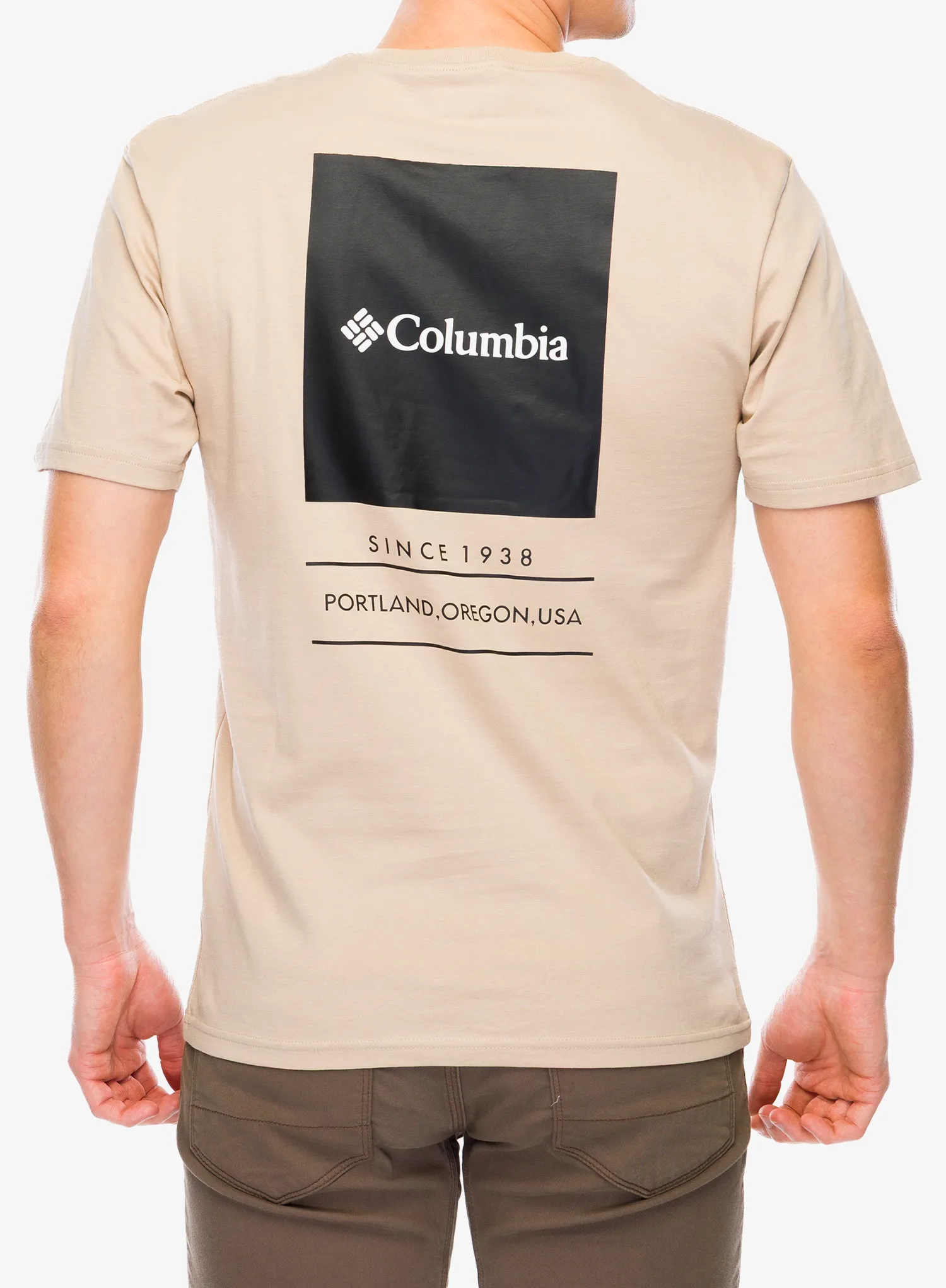Tricou bumbac Columbia Barton Springs S/S Graphic Tee - ancient fossil