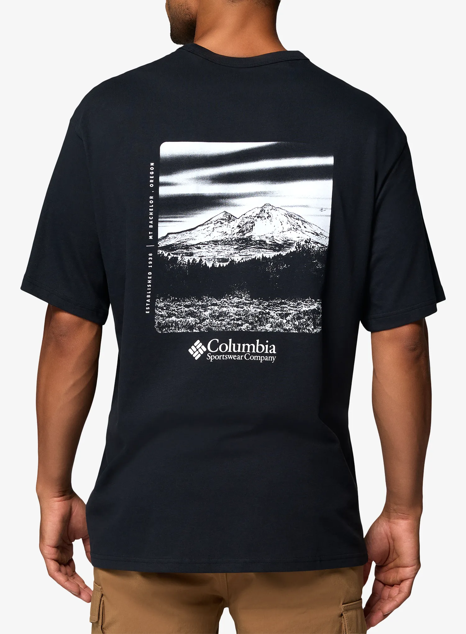 Tricou bumbac Columbia CSC Heavyweight Back Graphic Tee - black/photoreal