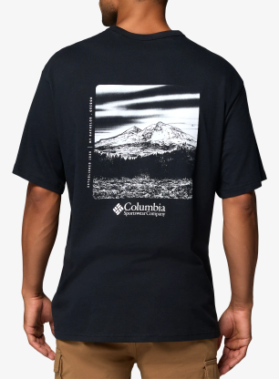Tricou bumbac Columbia CSC Heavyweight Back Graphic Tee - black/photoreal
