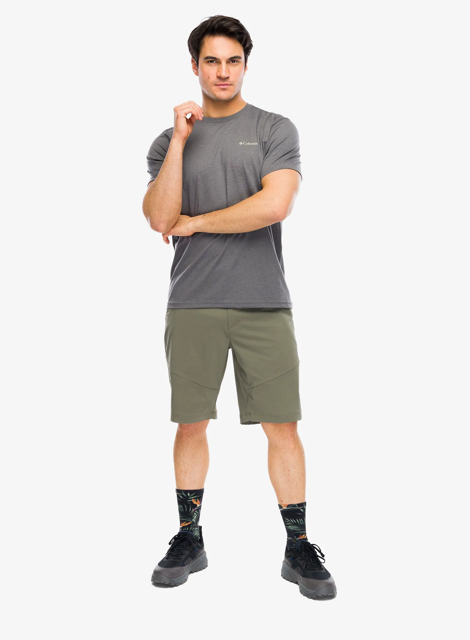 Tricou bumbac Columbia CSC Outdoor Back Graphic Tee - city grey heather/sunscape