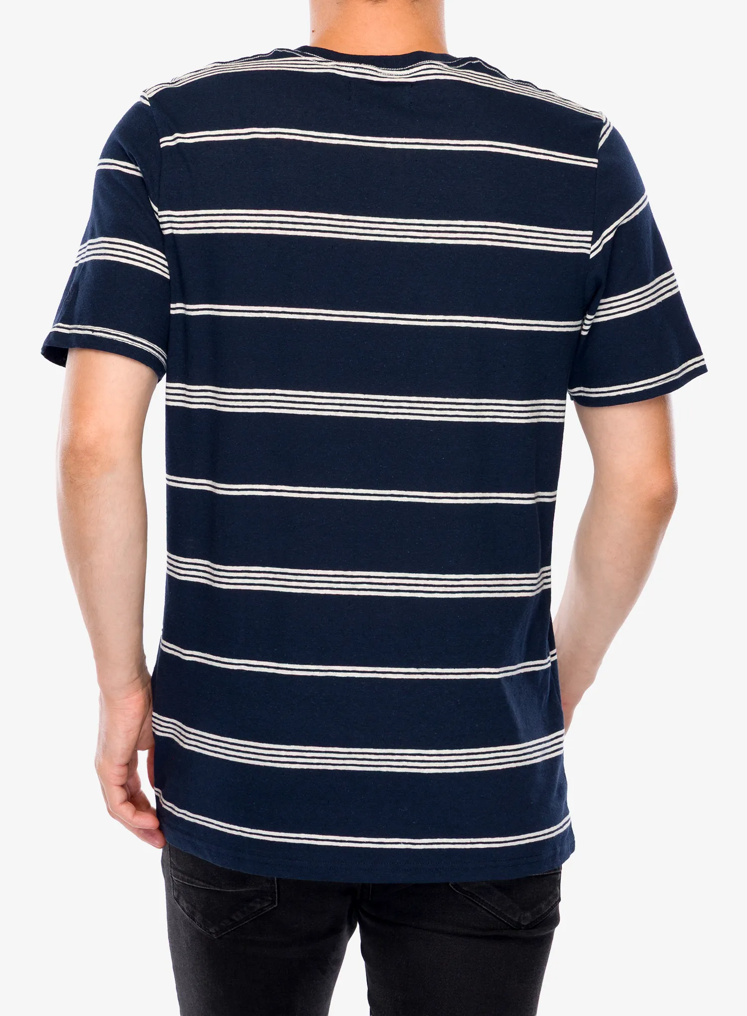 Tricou bumbac Craghoppers Buffon Short Sleeved T-Shirt - blue navy stripe