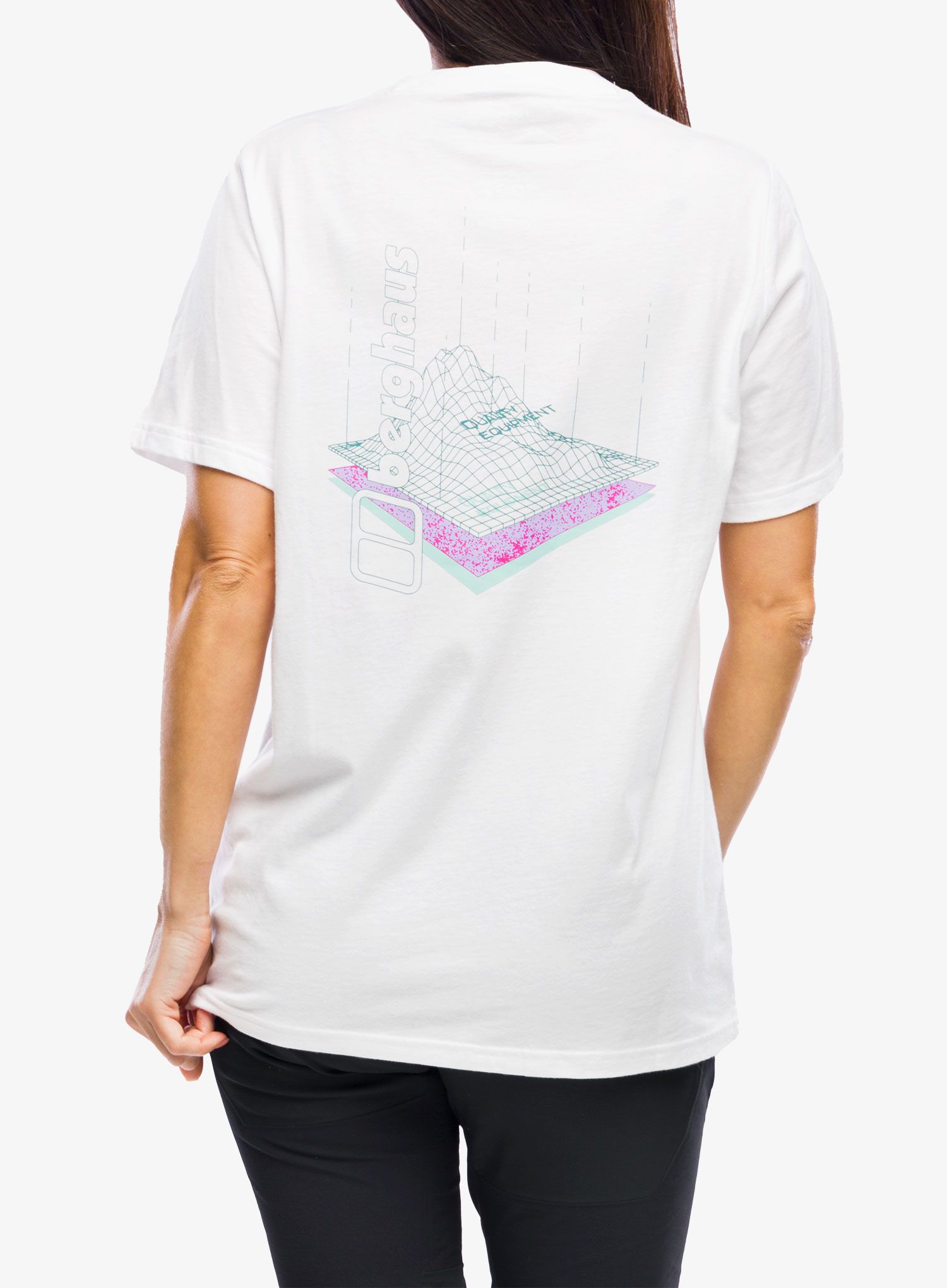 Tricou femei bumbac Berghaus Boyfriend Three Layers SS Tee - pure white