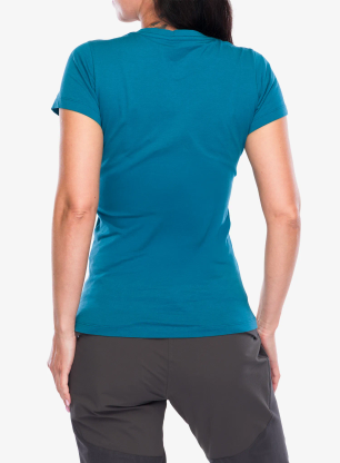 Tricou femei bumbac BlackYak Senepol Classic Logo - lyons blue