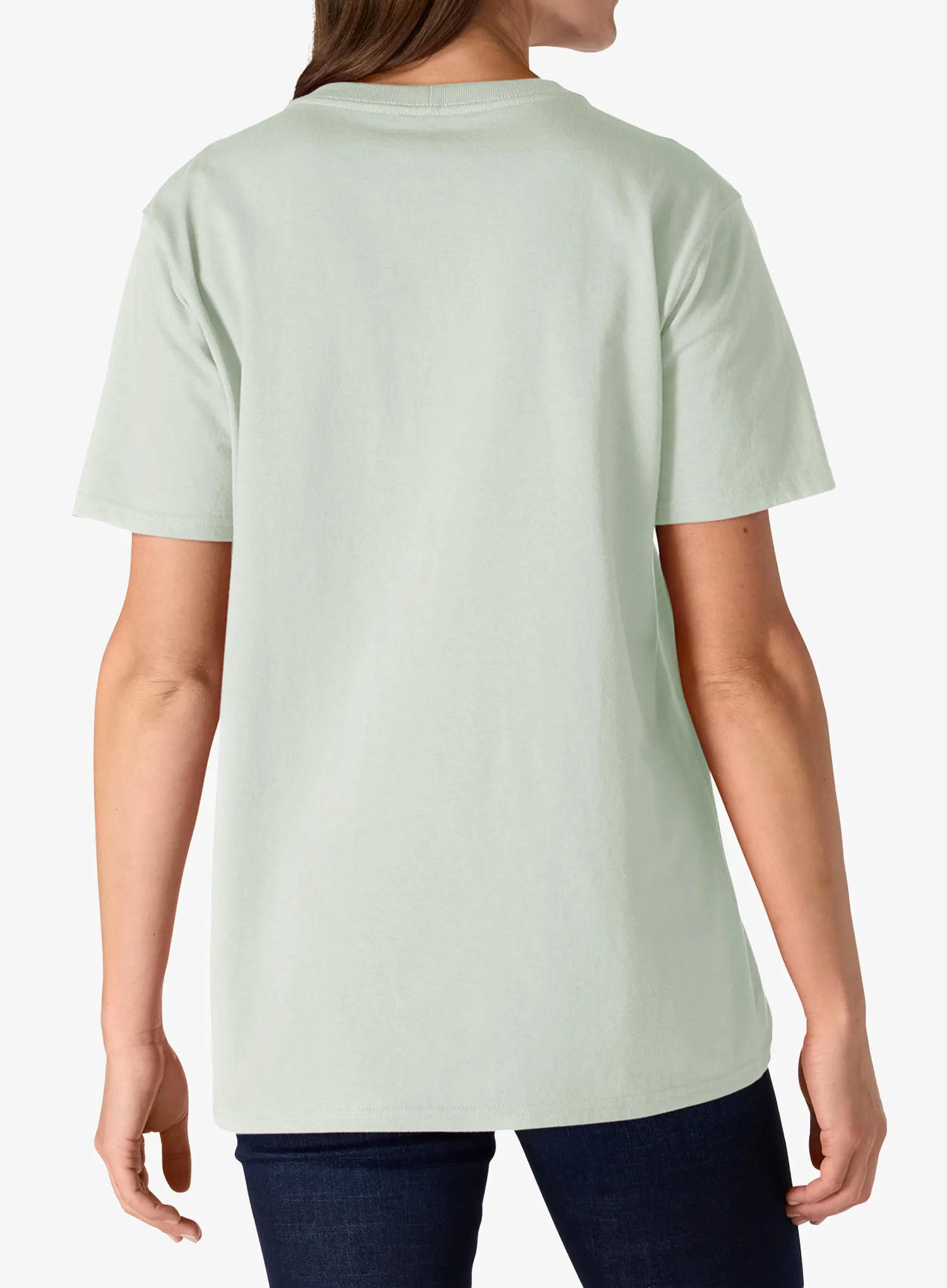 Tricou femei bumbac Carhartt Iconic WK87 Pocket T-Shirt - smoked teal