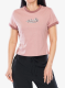 Tricou femei bumbac Columbia Rolling Bend Graphic Ringer Tee - eraser pink/elevated script