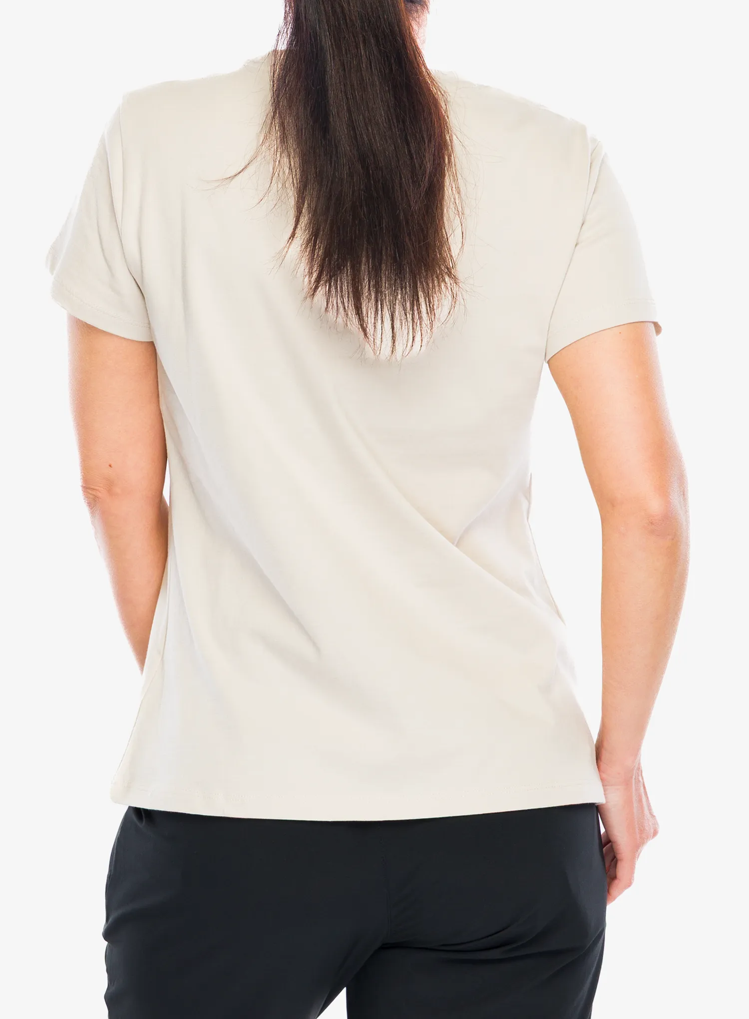 Tricou femei bumbac Didriksons Ingaro T BBTO - light beige