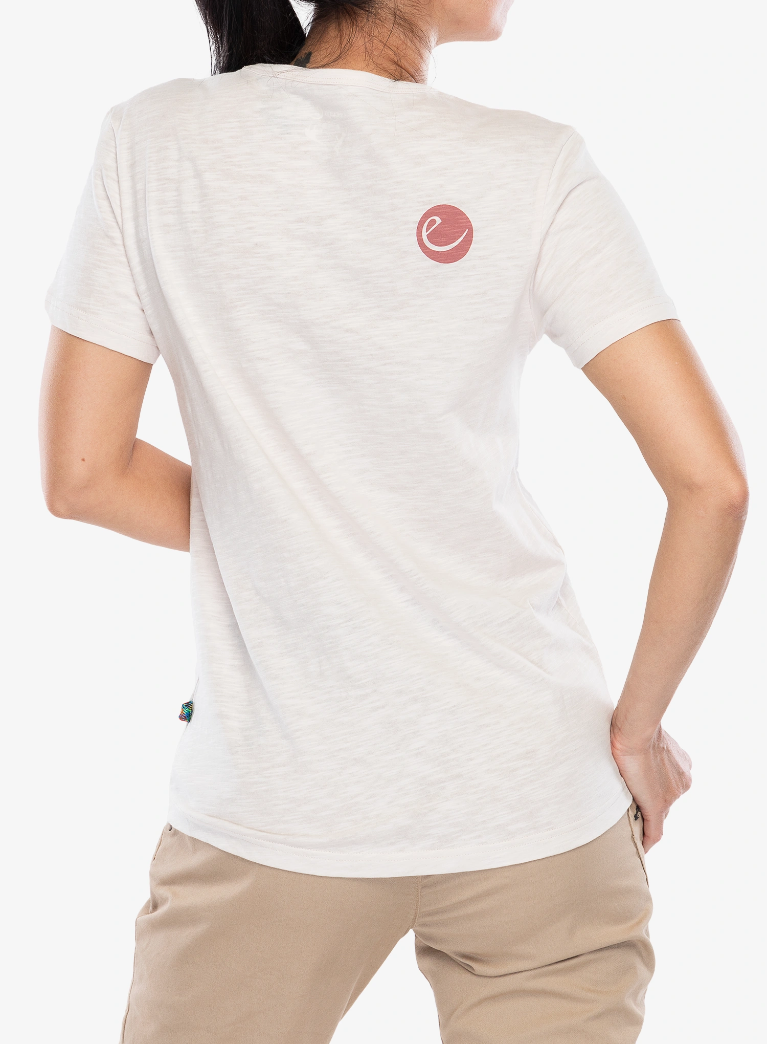 Tricou femei bumbac Edelrid Highball T-Shirt V - white