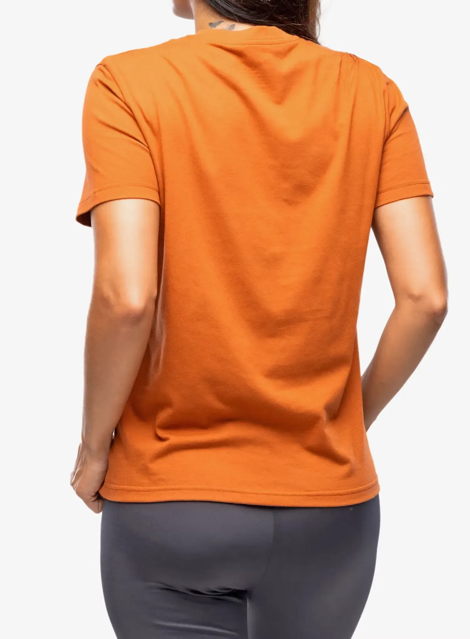 Tricou femei bumbac Fjallraven Logo Tee - terracotta brown