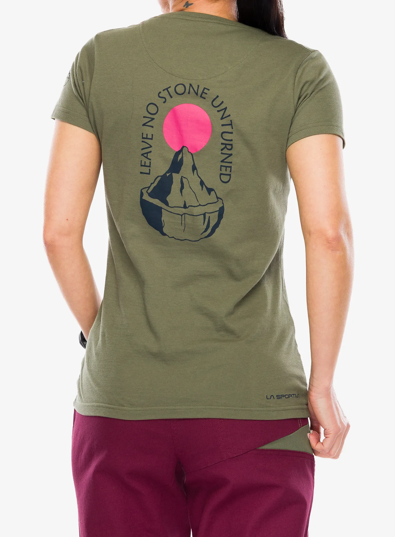 Tricou femei bumbac La Sportiva Stone T-Shirt - cypress/night sky