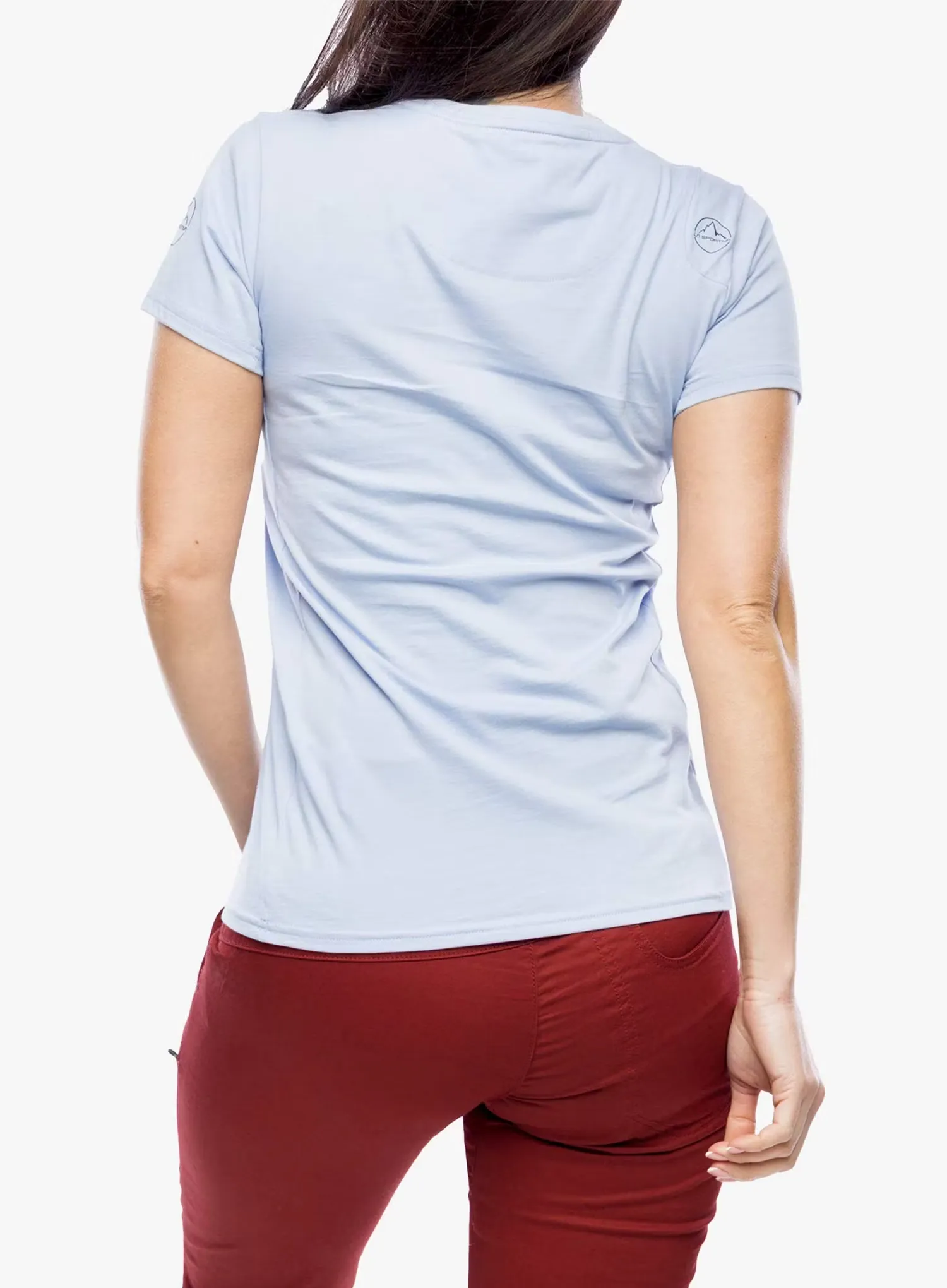 Tricou femei bumbac La Sportiva Stripe Cube T-Shirt - stone-blue