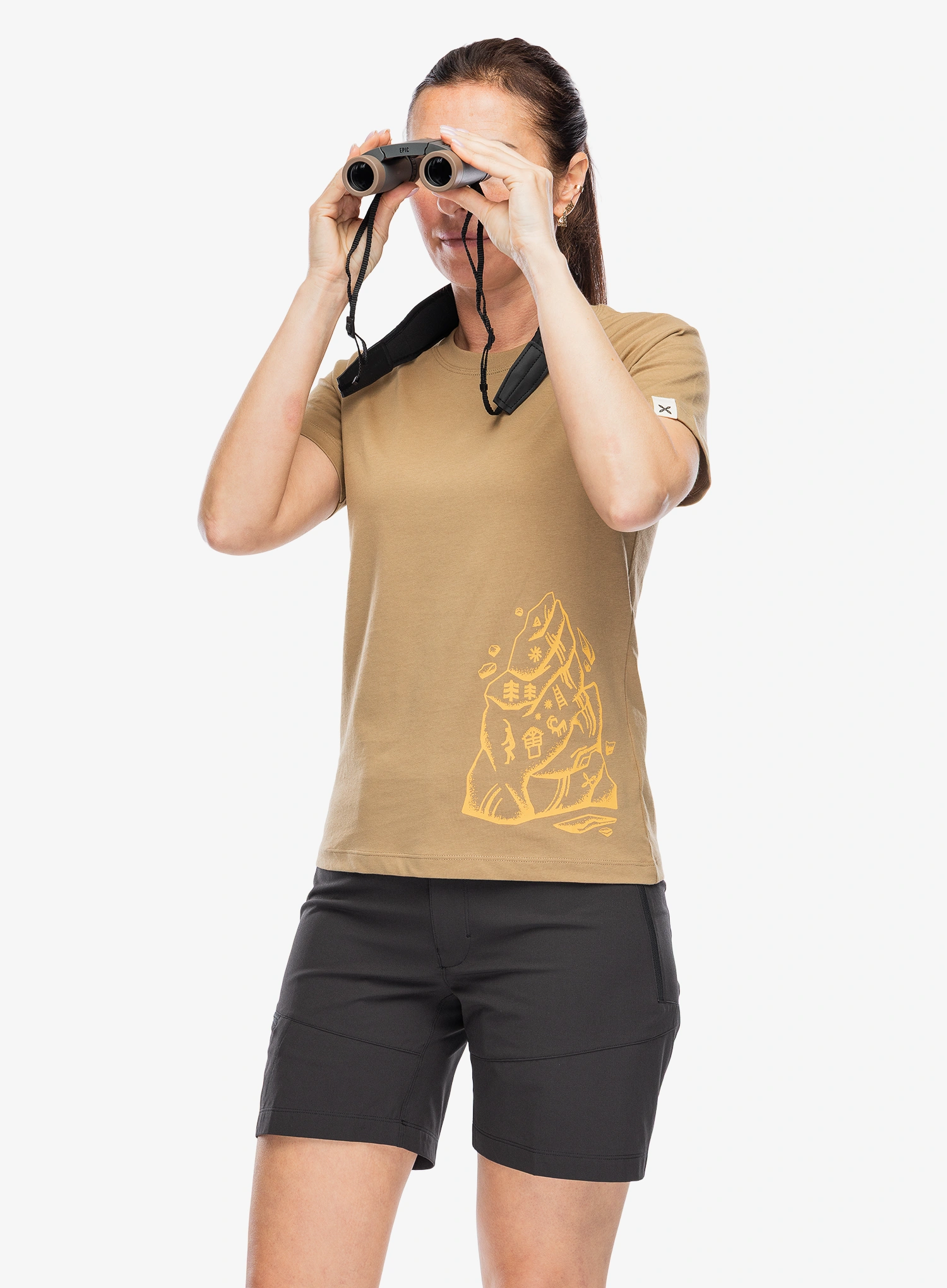Tricou femei bumbac Montura Spire T-Shirt - beige desert 