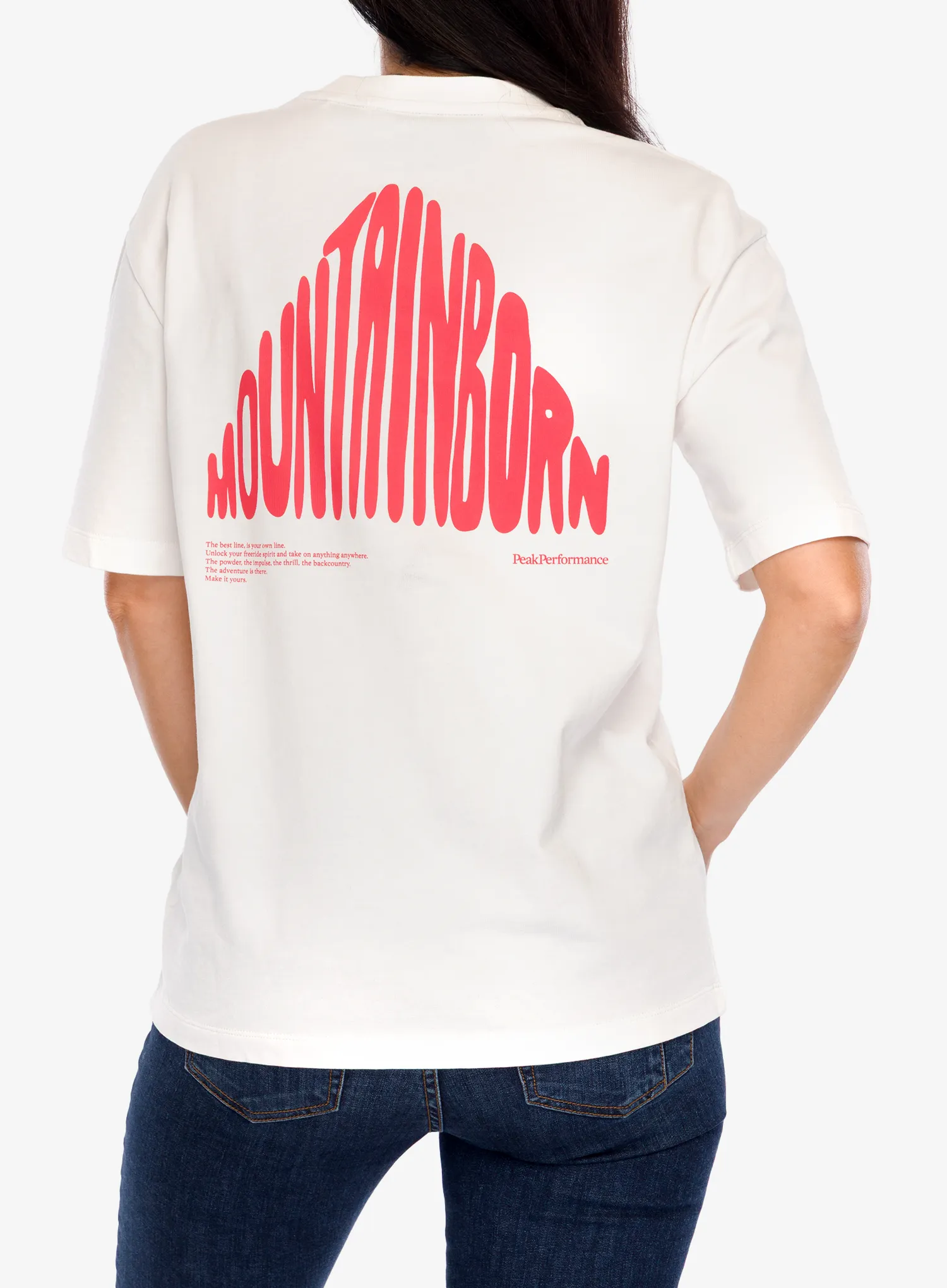 Tricou femei bumbac Peak Performance Graphic Tee - offwhite