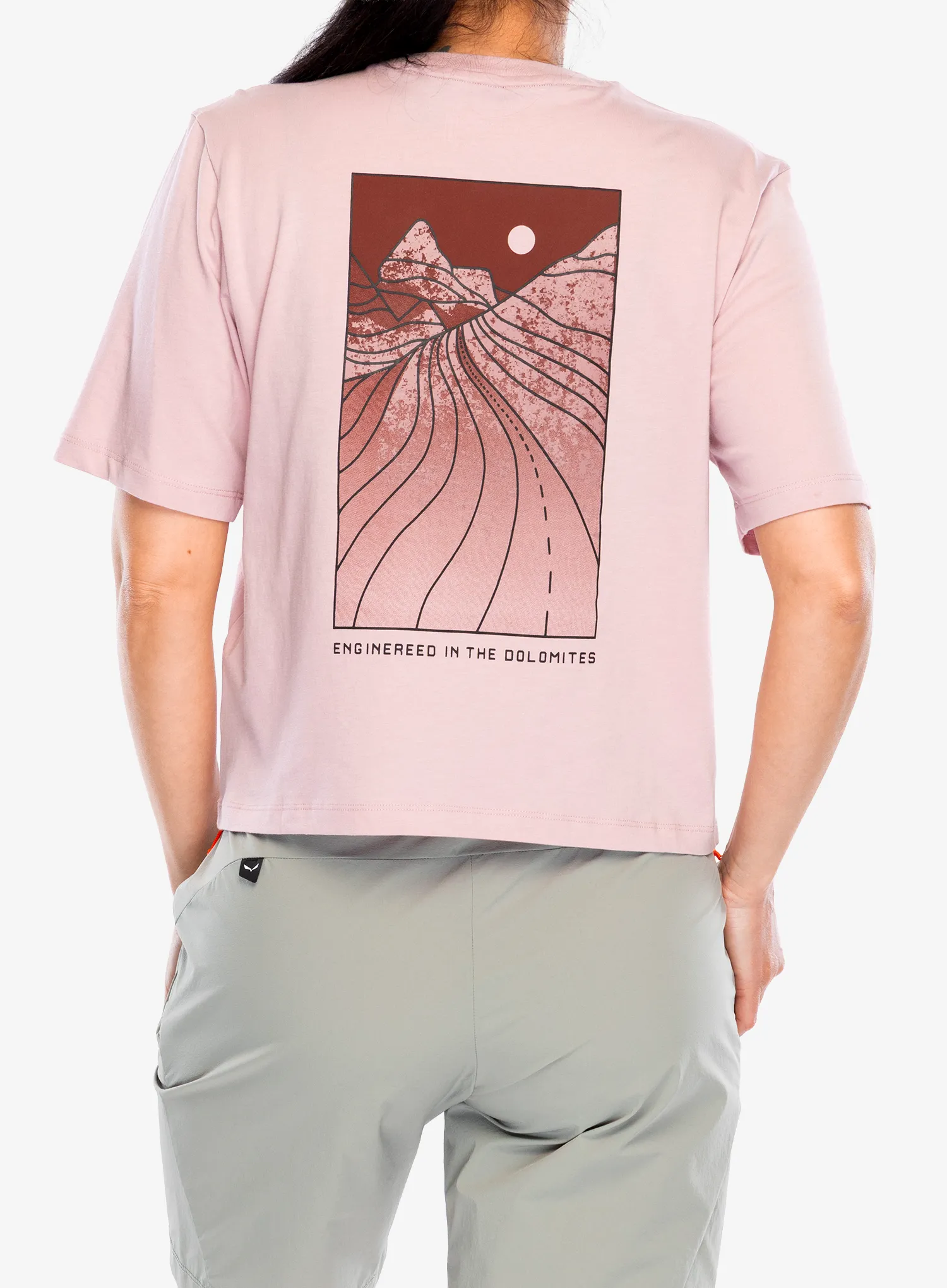 Tricou femei bumbac Salewa Eagle Sunset Loose T-Shirt - zephyr