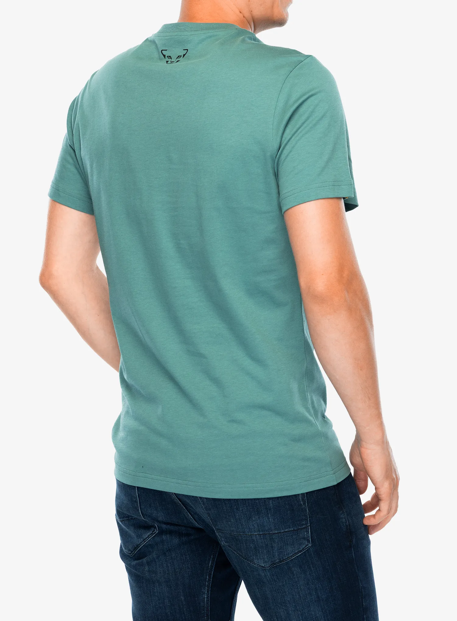 Tricou bumbac Dynafit Graphic Cotton S/S Tee - atlantic/tabloid