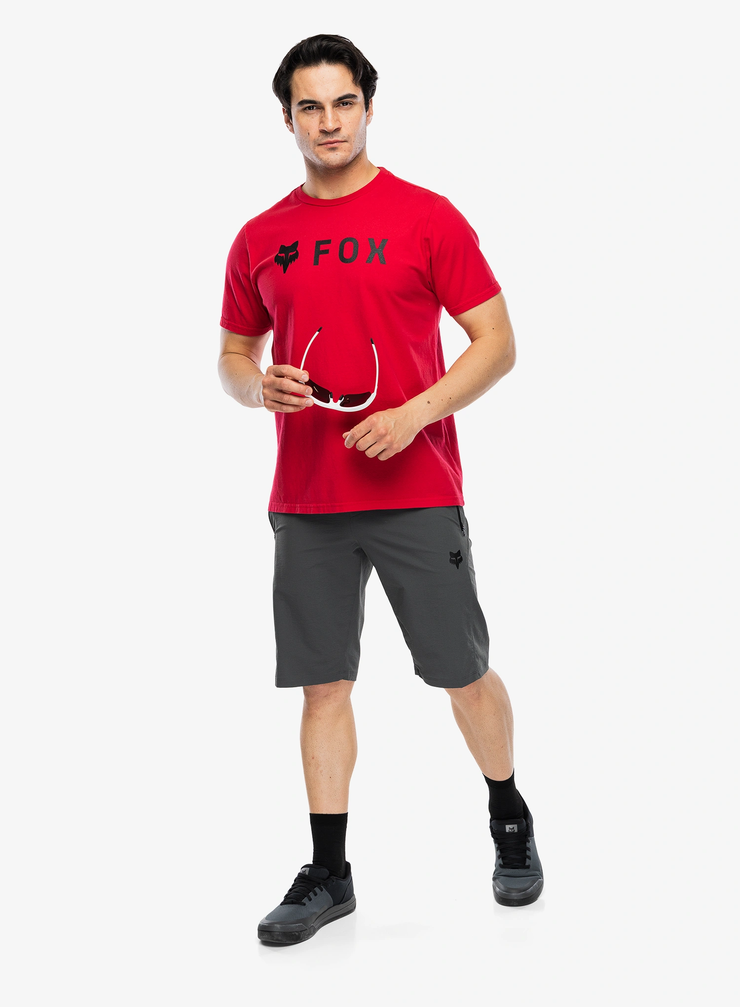Tricou bumbac Fox Absolute 195 Original SS Tee - flame red