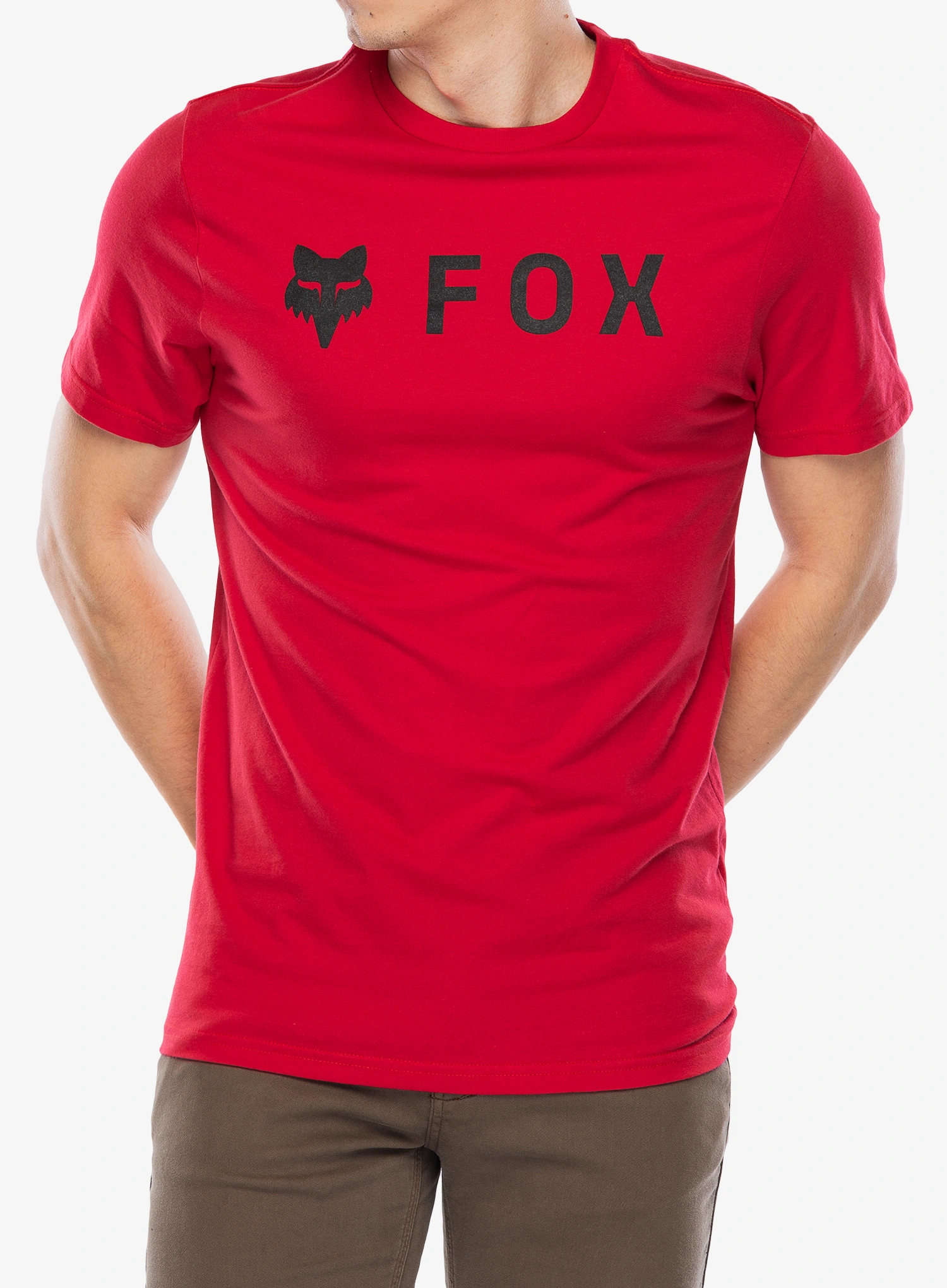 Tricou bumbac Fox Absolute SS Prem Tee - flame red