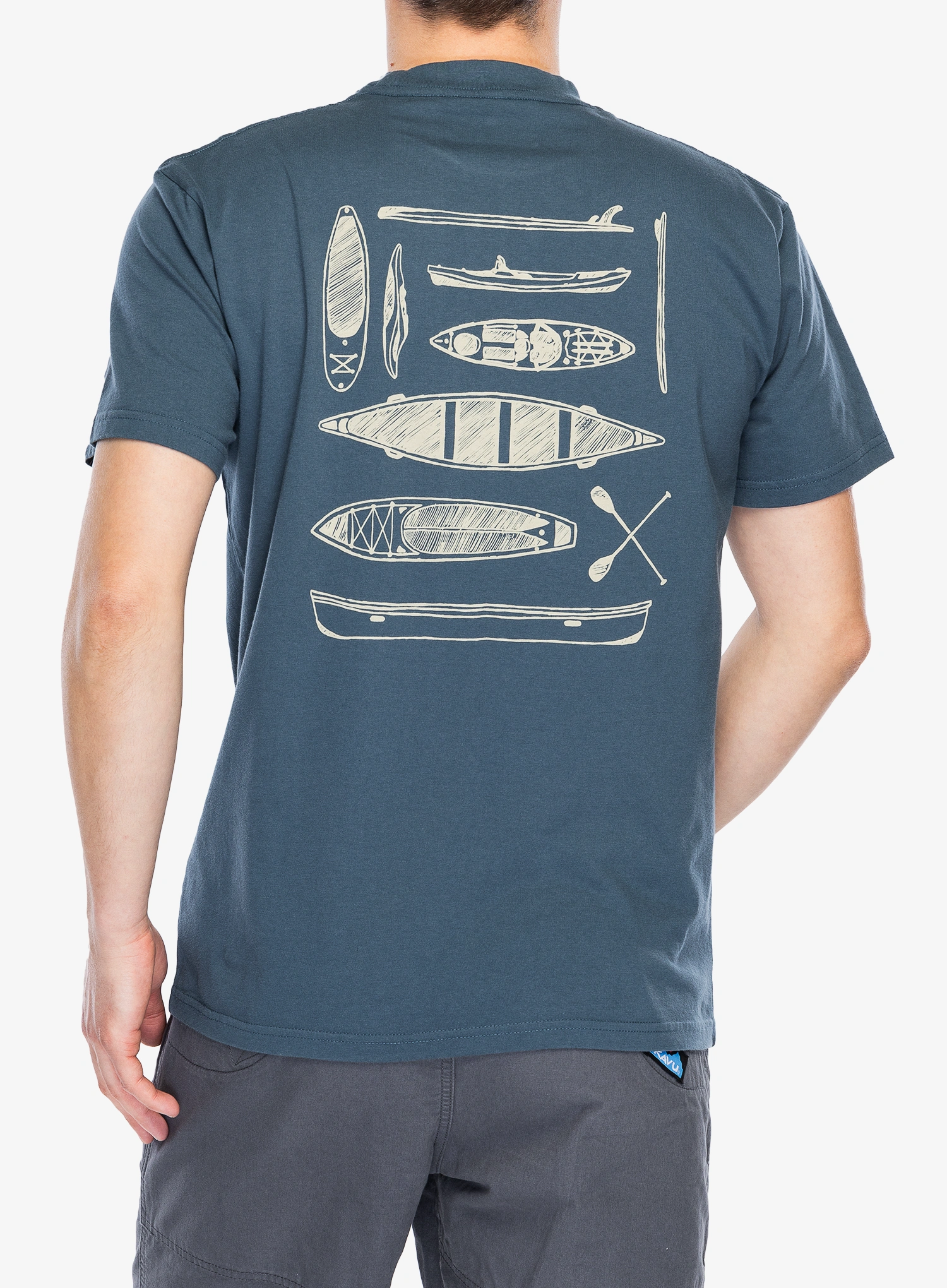 Tricou bumbac Kavu Paddle Out - orion blue