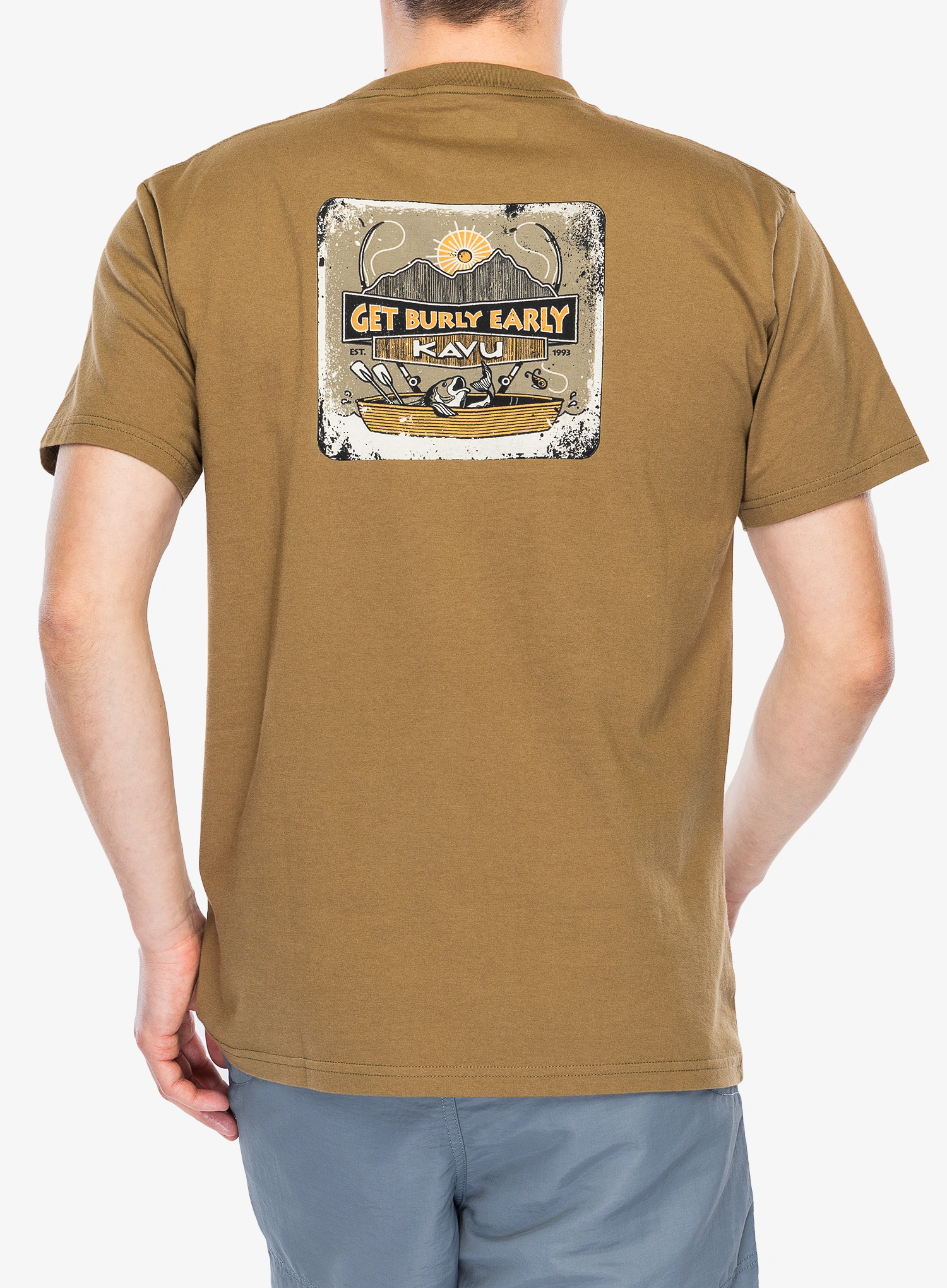 Tricou bumbac Kavu Pass The Time - olive