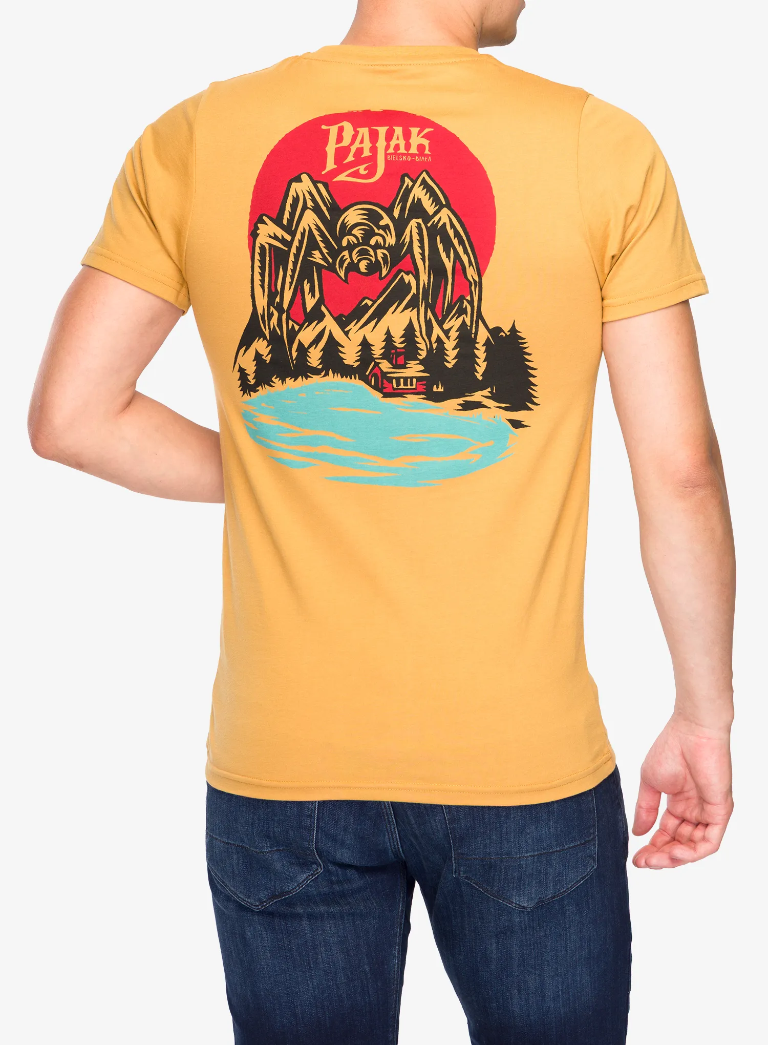 Tricou bumbac Pajak x Swanski Spider T-Shirt - acorn