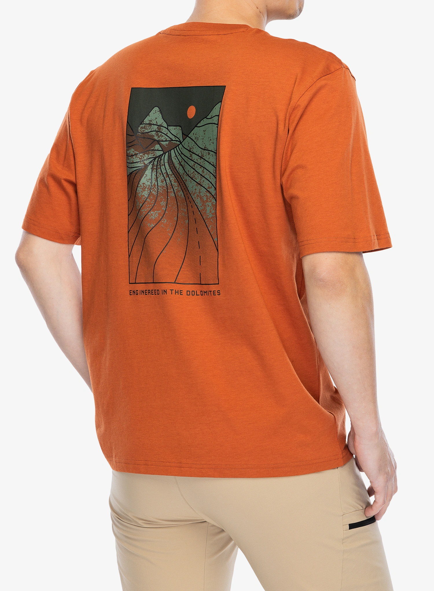 Tricou bumbac Salewa Eagle Sunset Loose T-Shirt - bombay brown