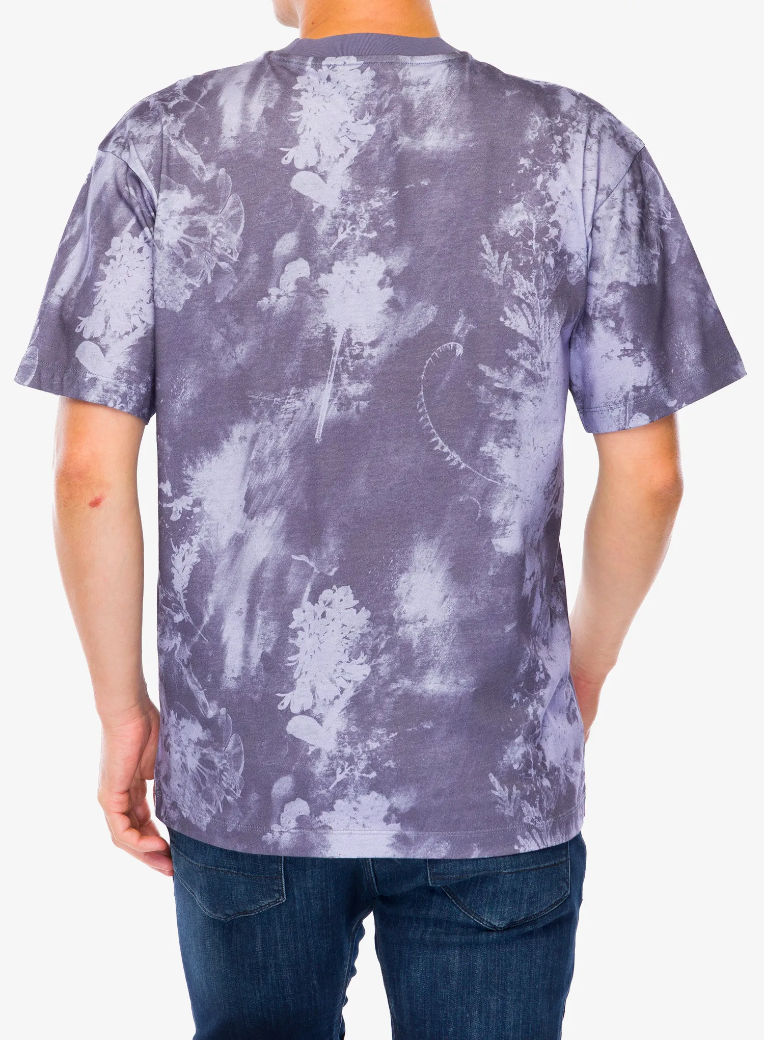 Tricou bumbac Salomon Canopy AO Print Tee - blue granite