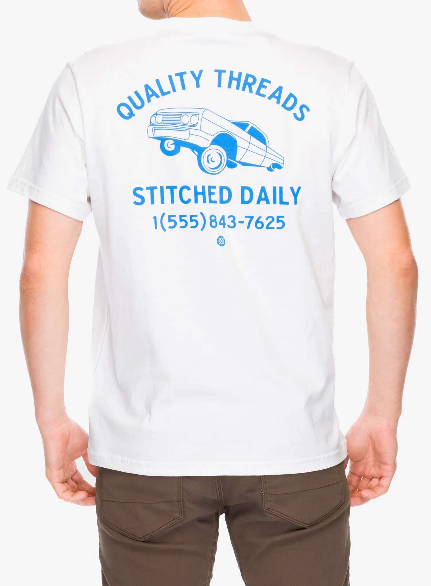 Tricou bumbac Stance Quality Threads Tee - white