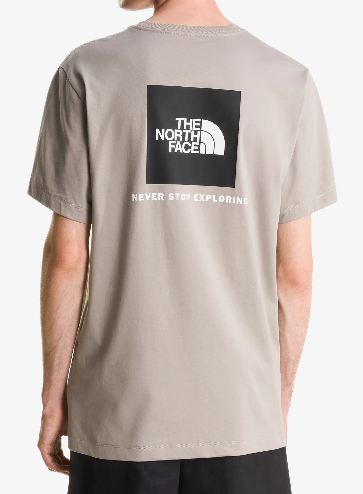 Tricou bumbac The North Face Evolution Box Nse Regular Short Sleeve - stone slab
