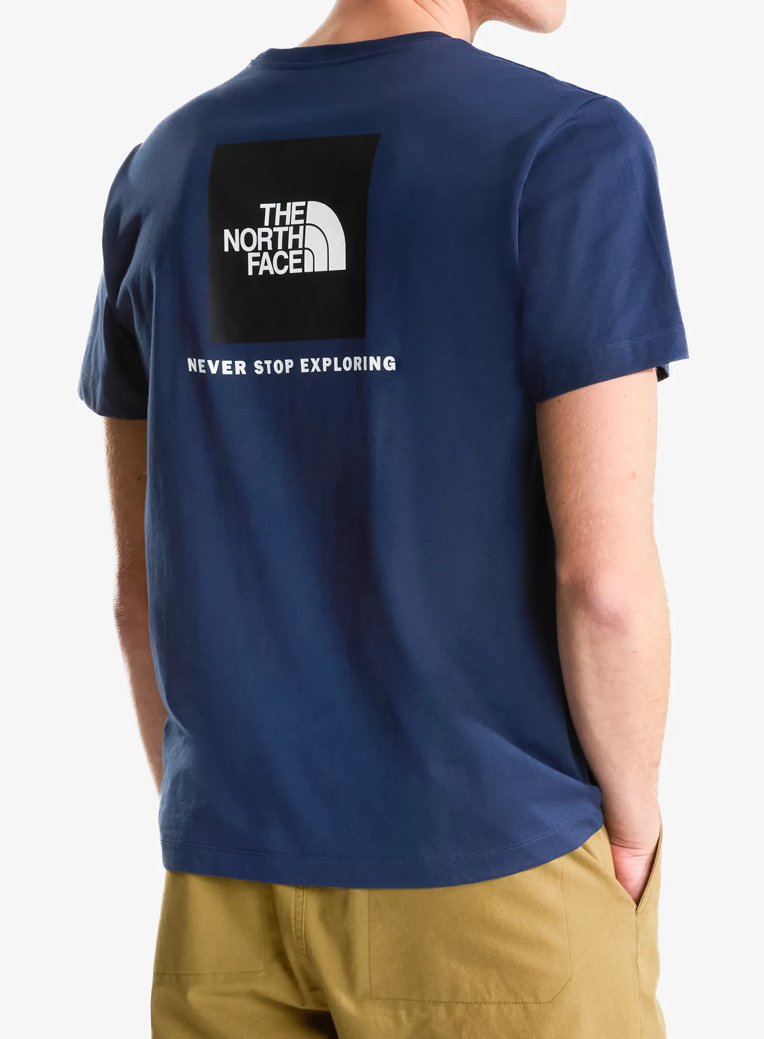 Tricou bumbac The North Face Evolution Box Nse Regular Short Sleeve - summit navy