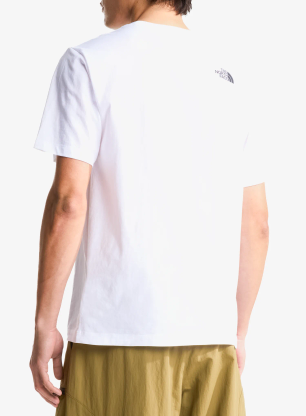 Tricou bumbac The North Face Evolution Half Dome Regular SS - tnf white/tnf black