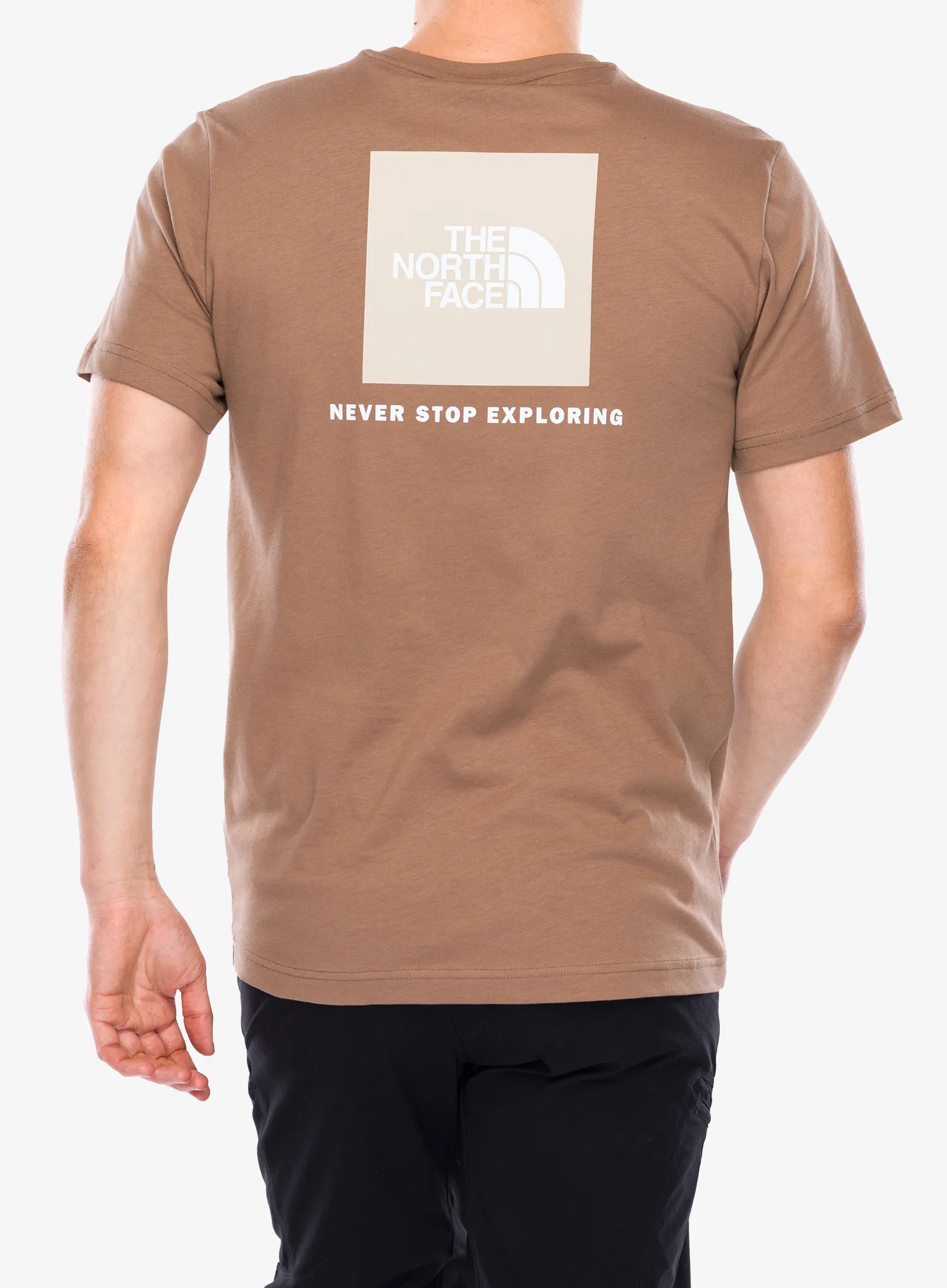 Tricou bumbac The North Face S/S Redbox Tee - latte/gravel