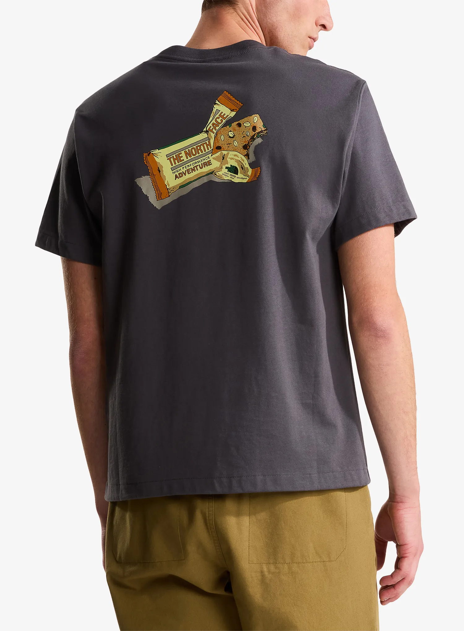 Tricou bumbac The North Face TNF Snack Relaxed SS Tee - anthracite grey