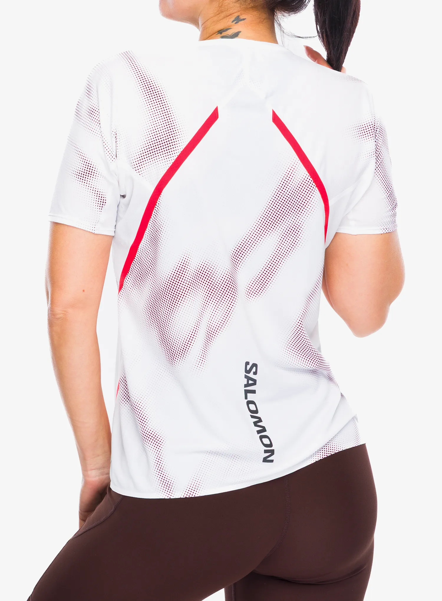 Tricou alergare femei Salomon S/Lab Speed Tee - white/andorra