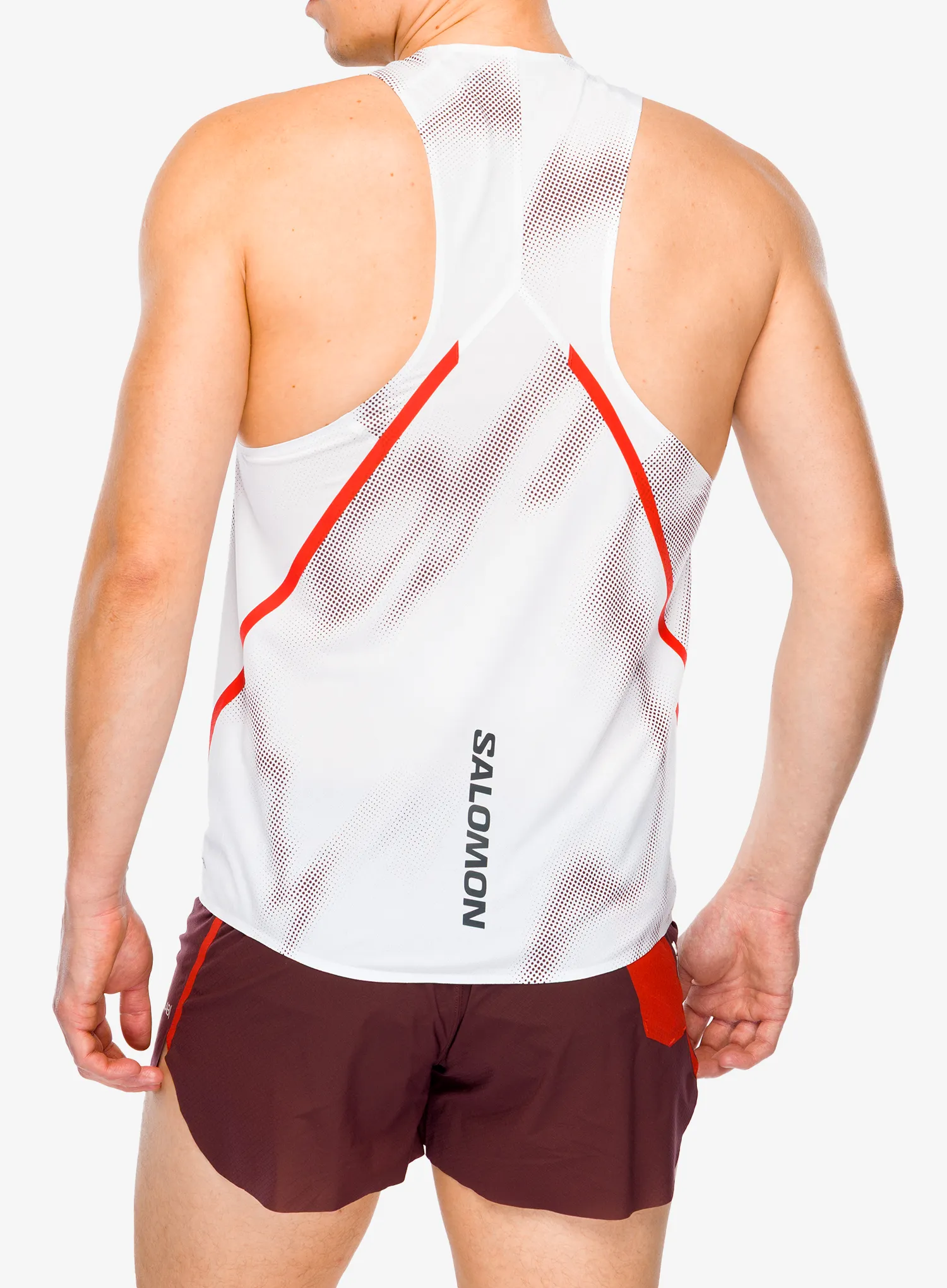 Tricou alergare Salomon S/Lab Speed Singlet - white/and