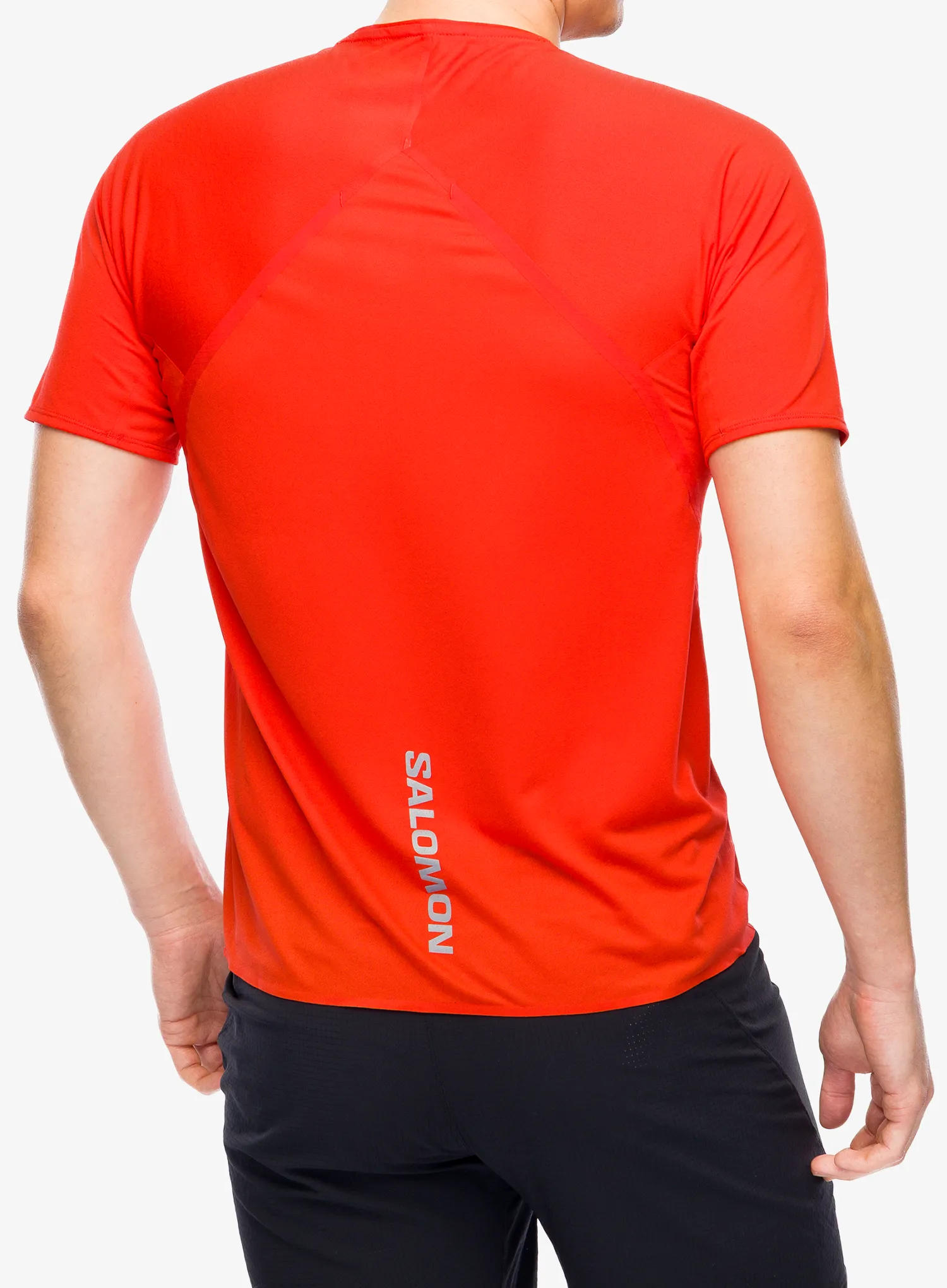 Tricou alergare Salomon S/Lab Speed Tee - fiery red/red