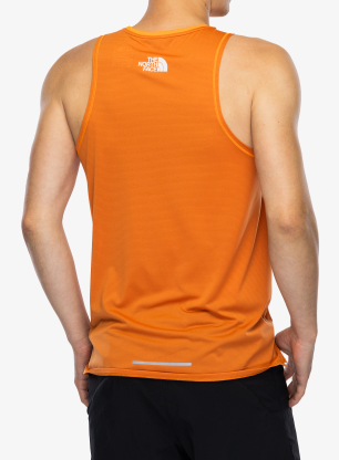 Tricou alergare The North Face Summit High Trail Tank - digital orange/iron bronze