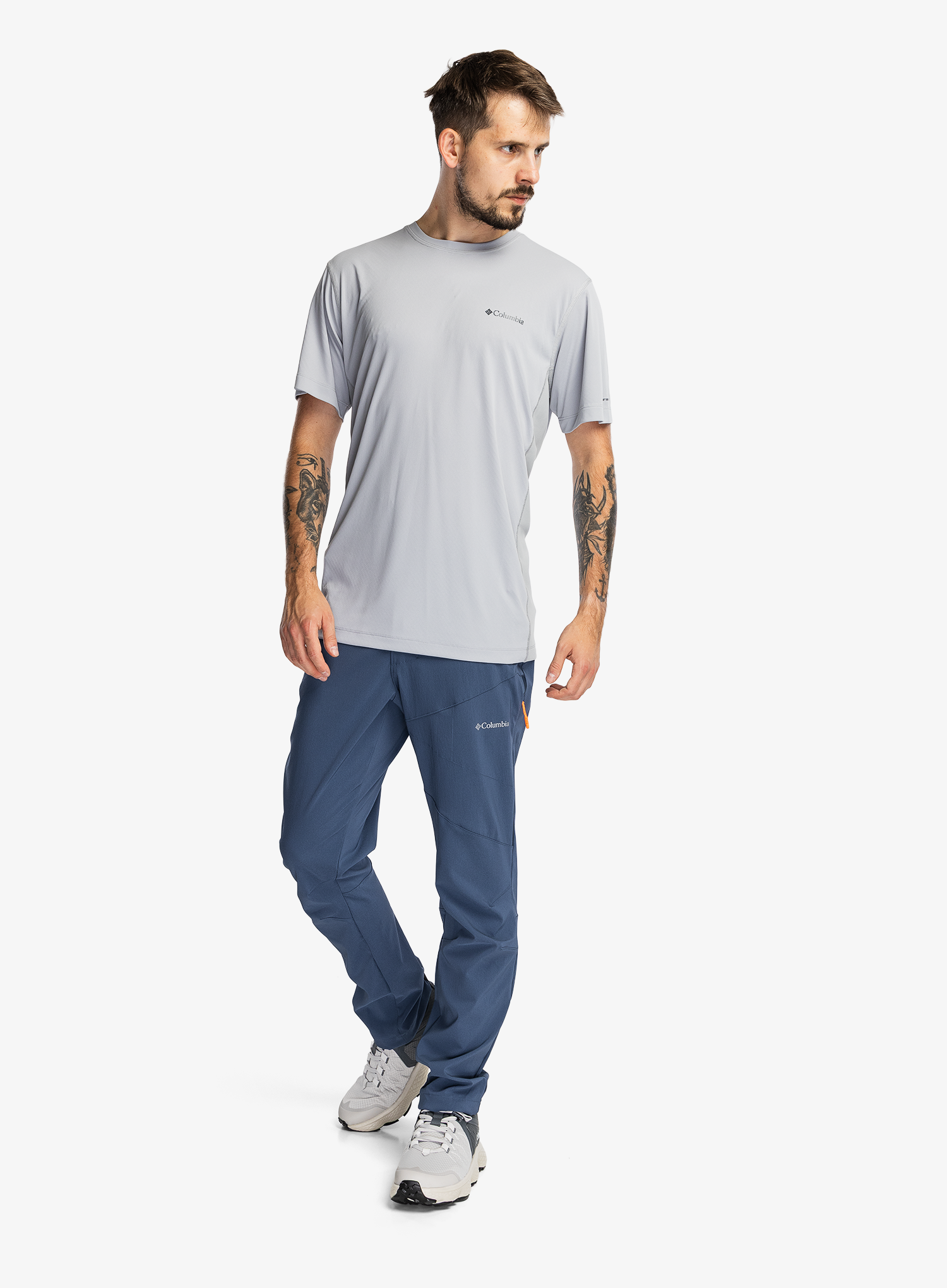 Tricou Columbia Zero Rules Light S/S Crew - columbia grey