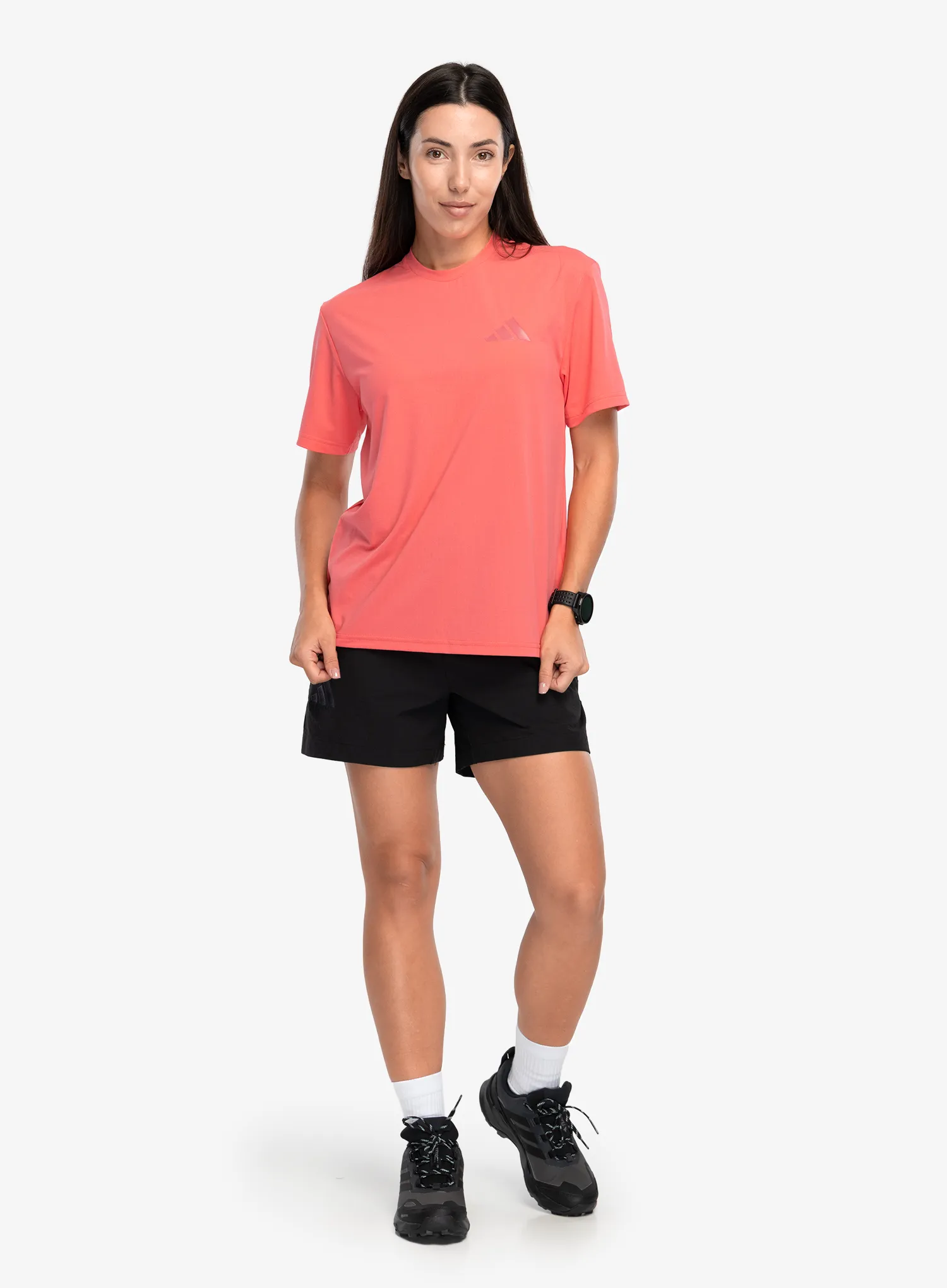 Tricou femei adidas TERREX Multi Climacool Logo Tech Tee - pure turbo