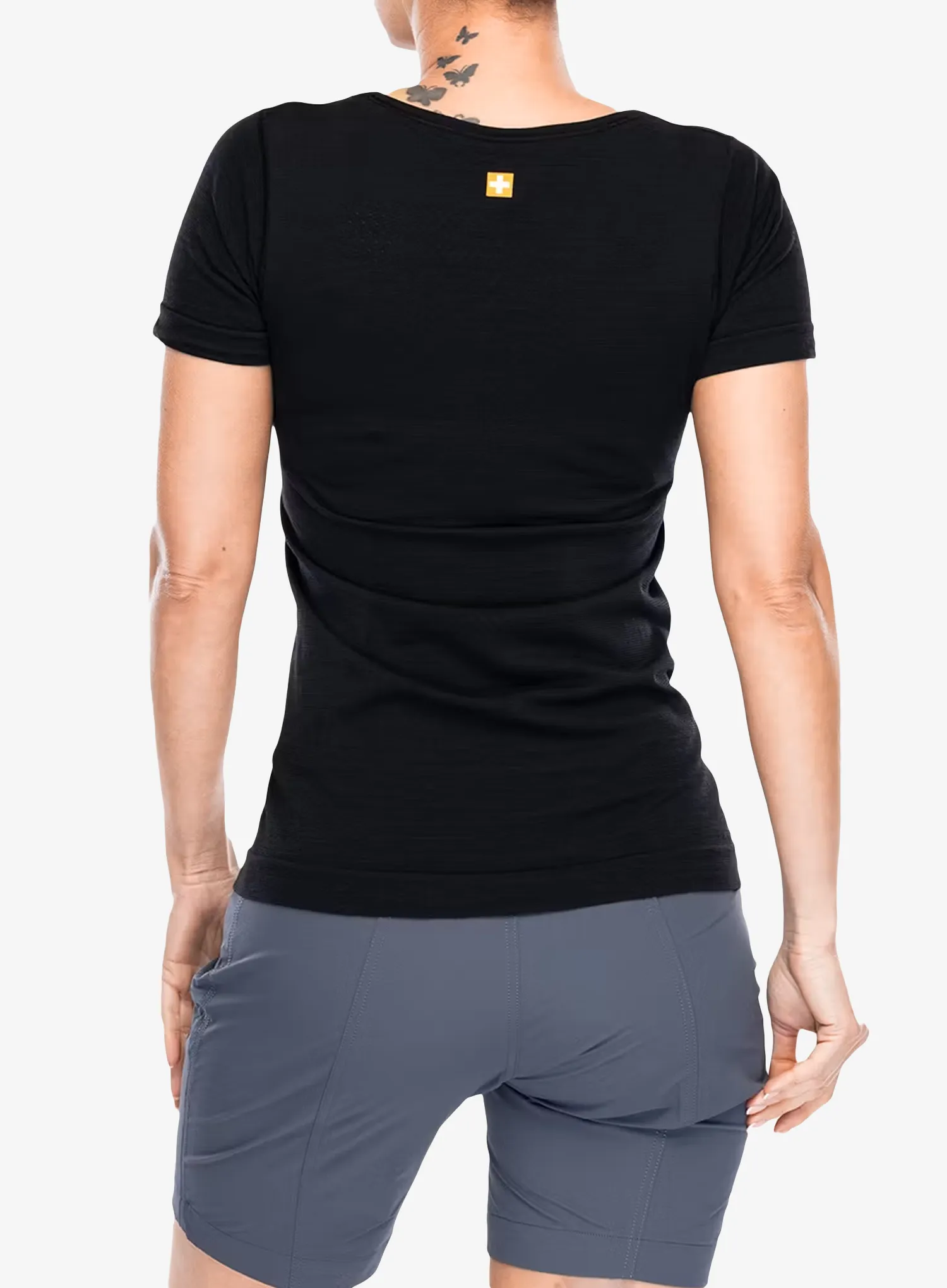 Tricou femei Brubeck Outdoor Wool Pro T-Shirt - black/deer