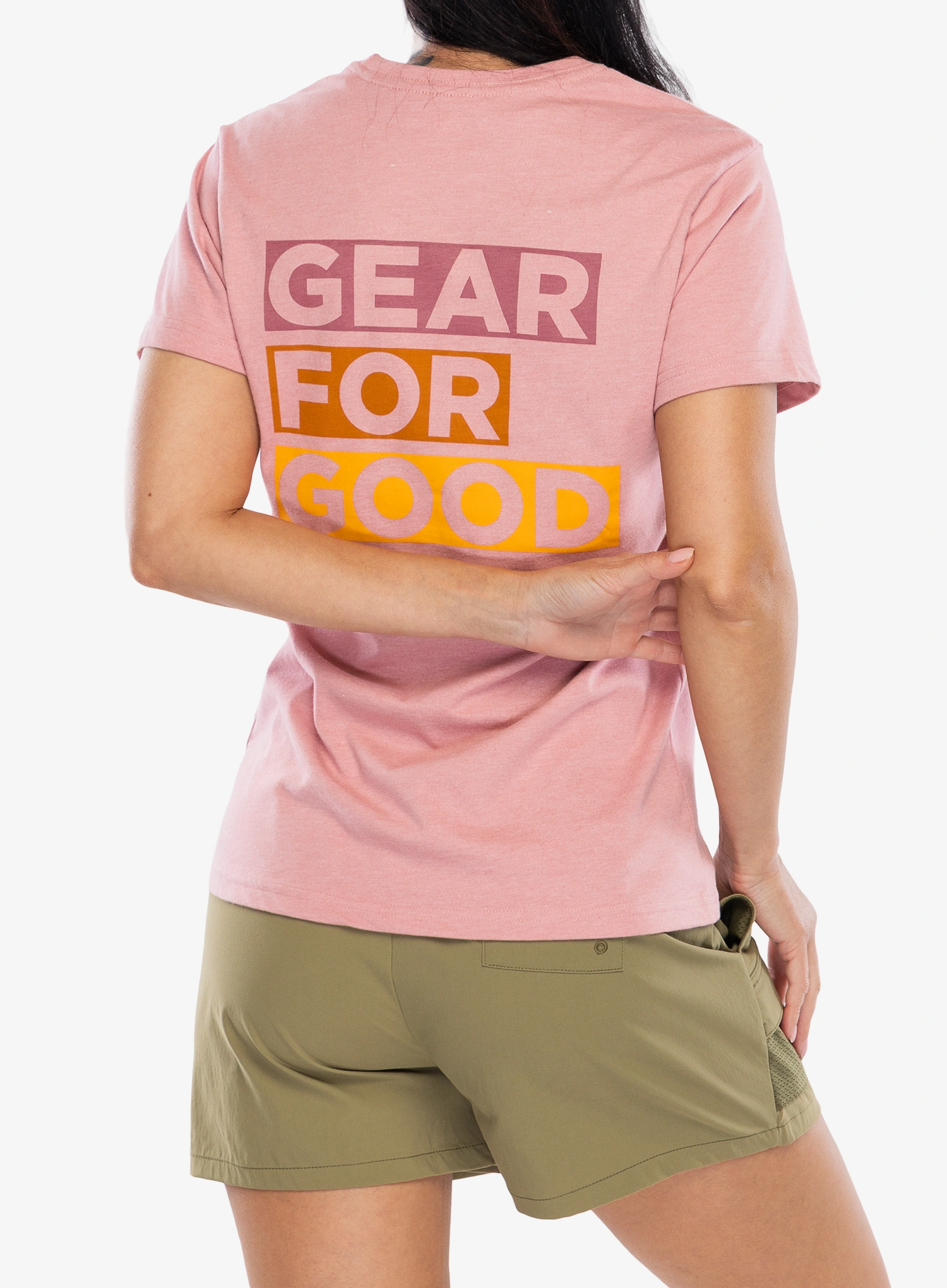 Tricou femei Cotopaxi Gear For Good Stripes T-Shirt - rose