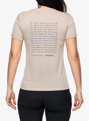 Tricou femei Houdini Tree Message Tee - sandstorm/ftn mani