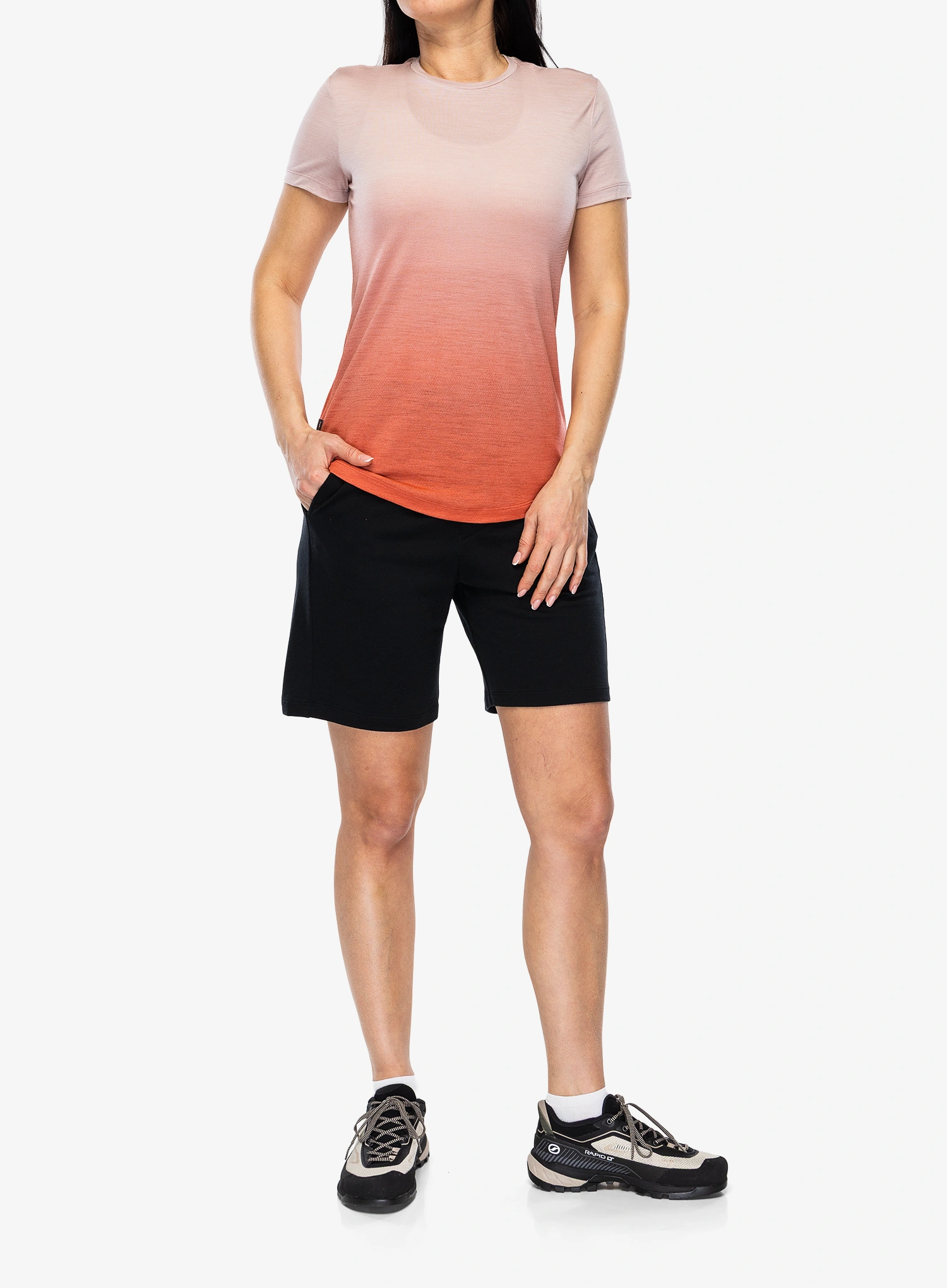 Tricou femei Icebreaker Merino 125 Cool-Lit Sphere SS Tee Alta - pink quartz