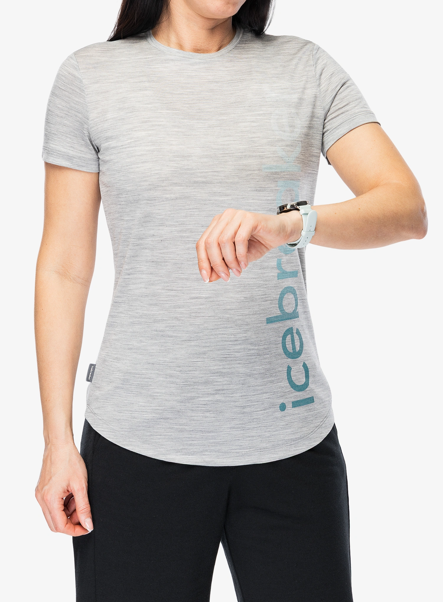 Tricou femei Icebreaker Merino 125 Cool-Lite Sphere SS Tee Vert - metro hthr