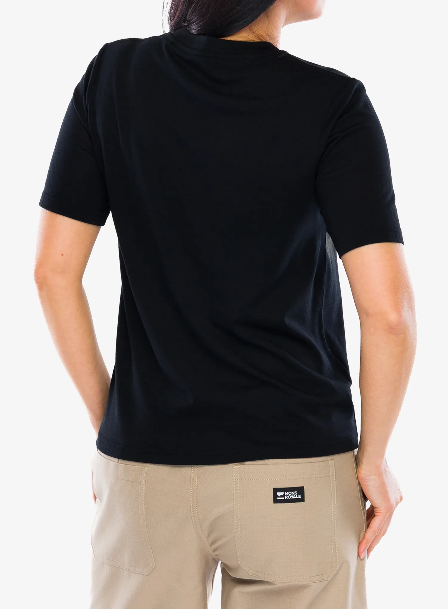 Tricou femei Mons Royale Icon Merino Air-Con Relaxed Tee - black