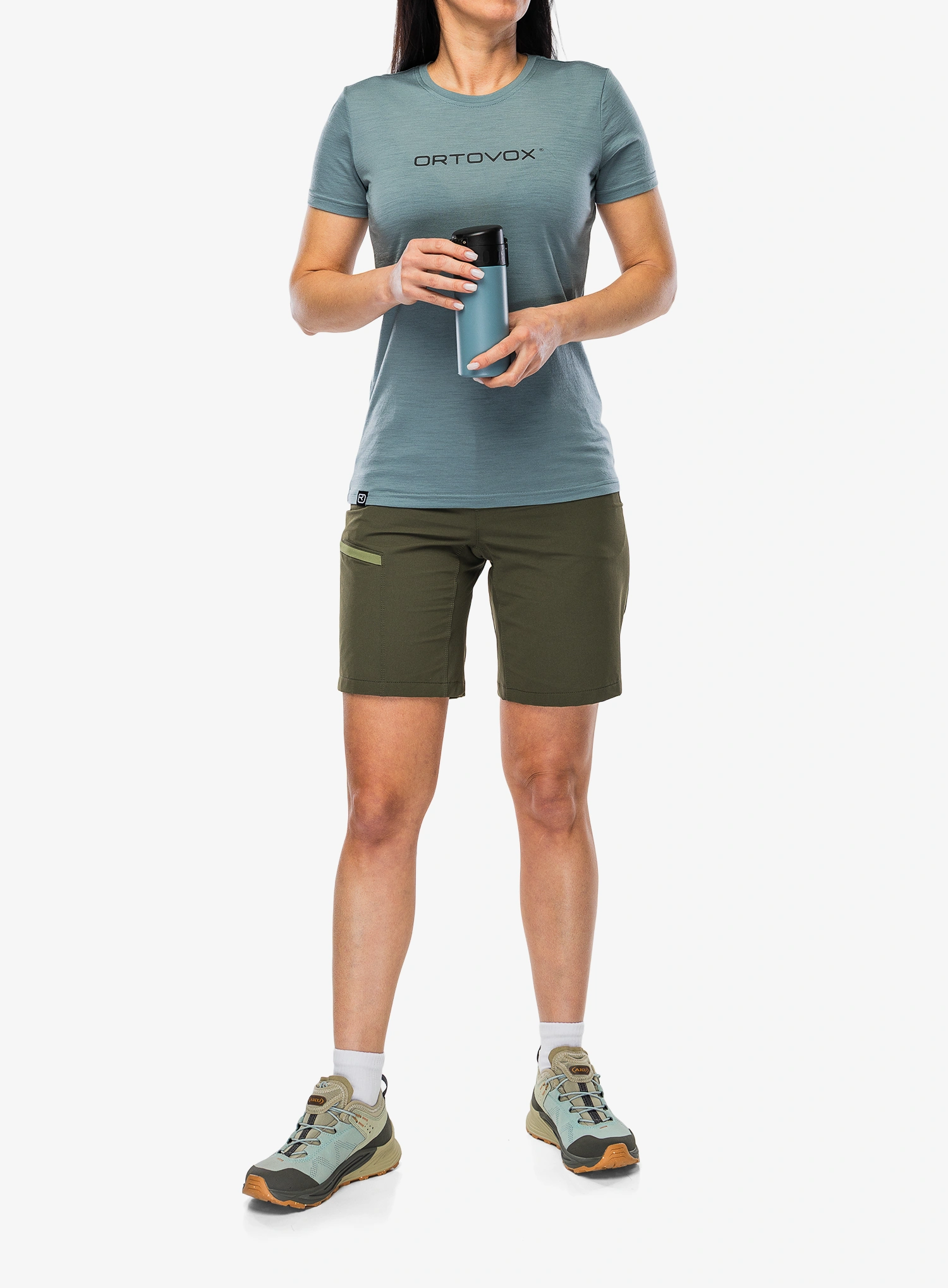 Tricou femei Ortovox 150 Cool Brand TS - icy shore